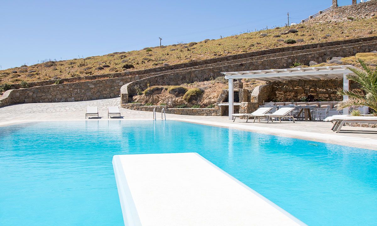 mykonos villas 6 bedroom private pool