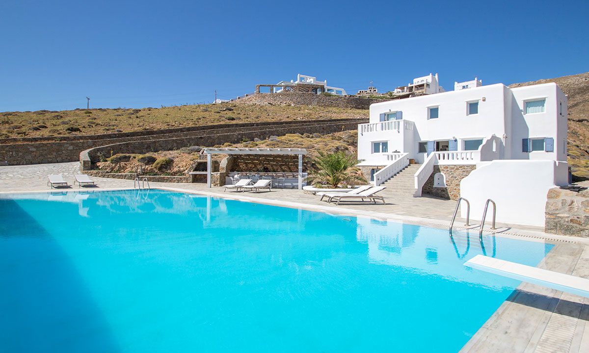 mykonos villas 6 bedroom private pool