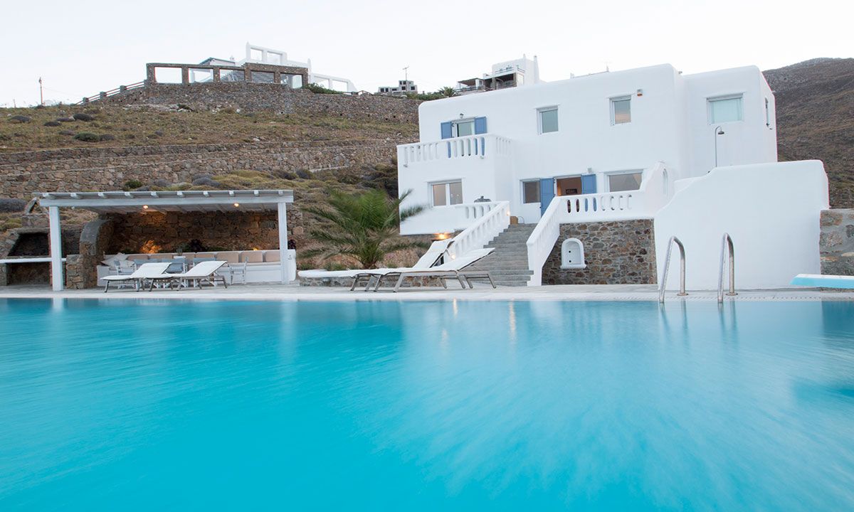 mykonos villas 6 bedroom private pool