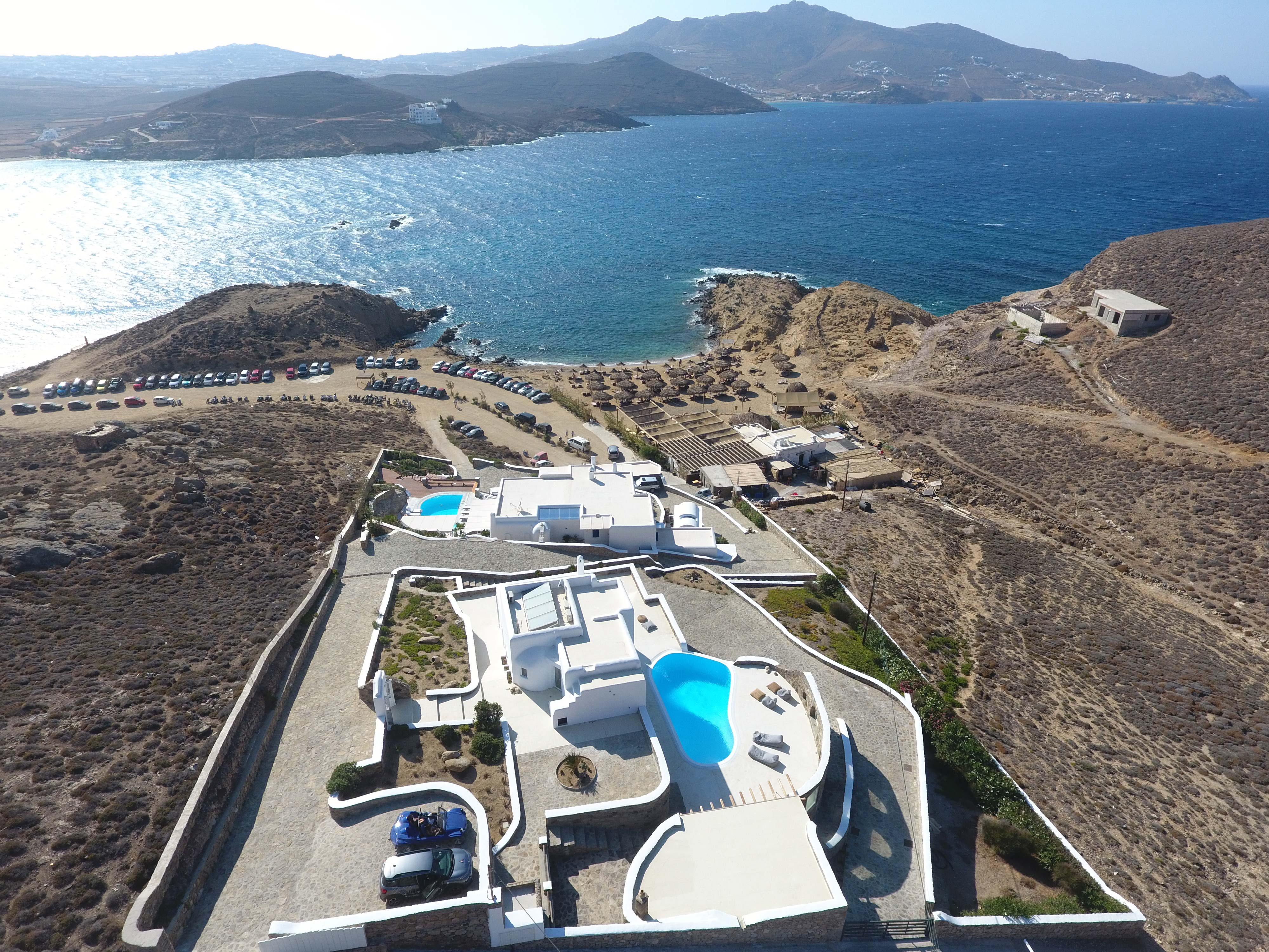 mykonos villas ftelia beach