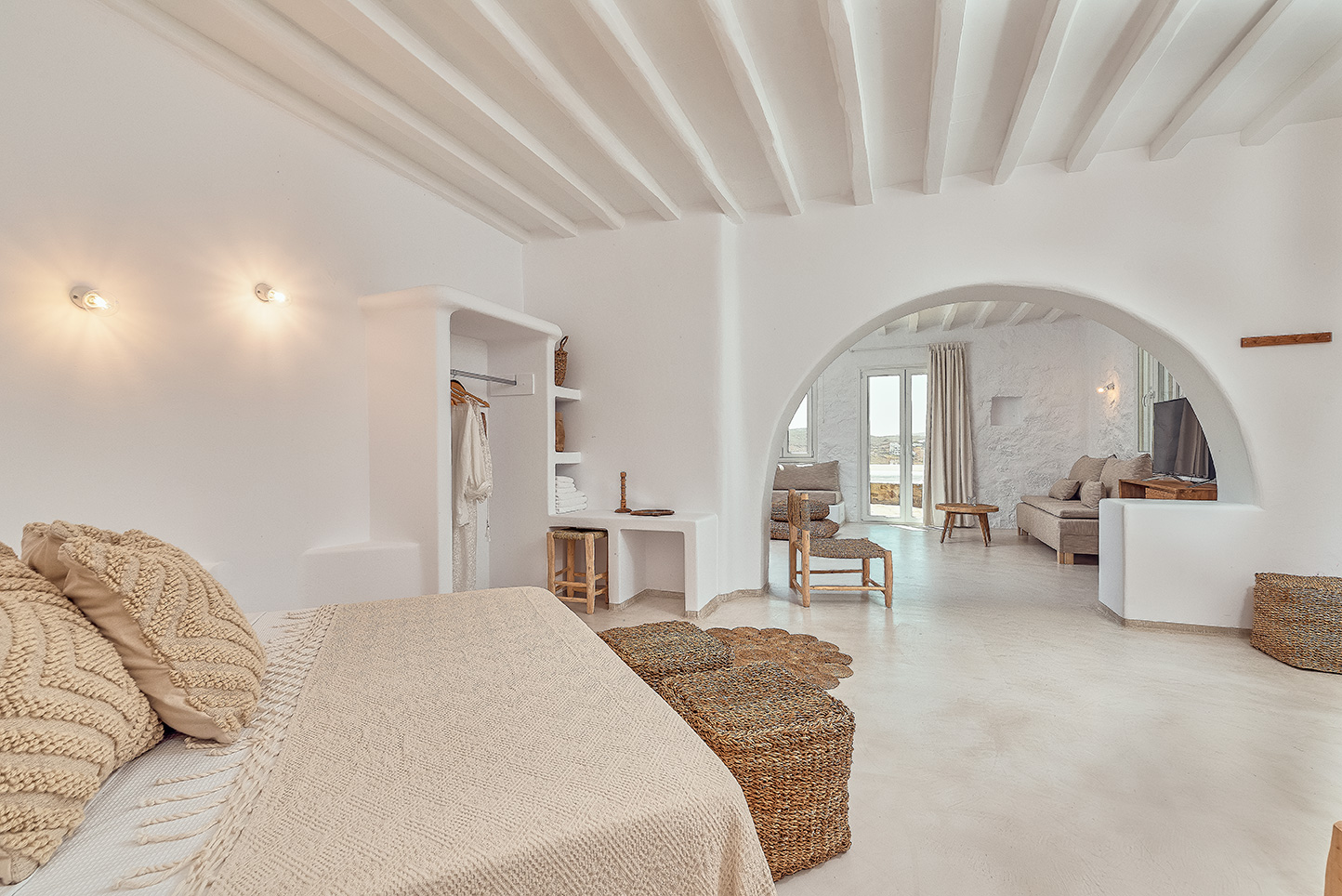 mykonos villas ftelia beach