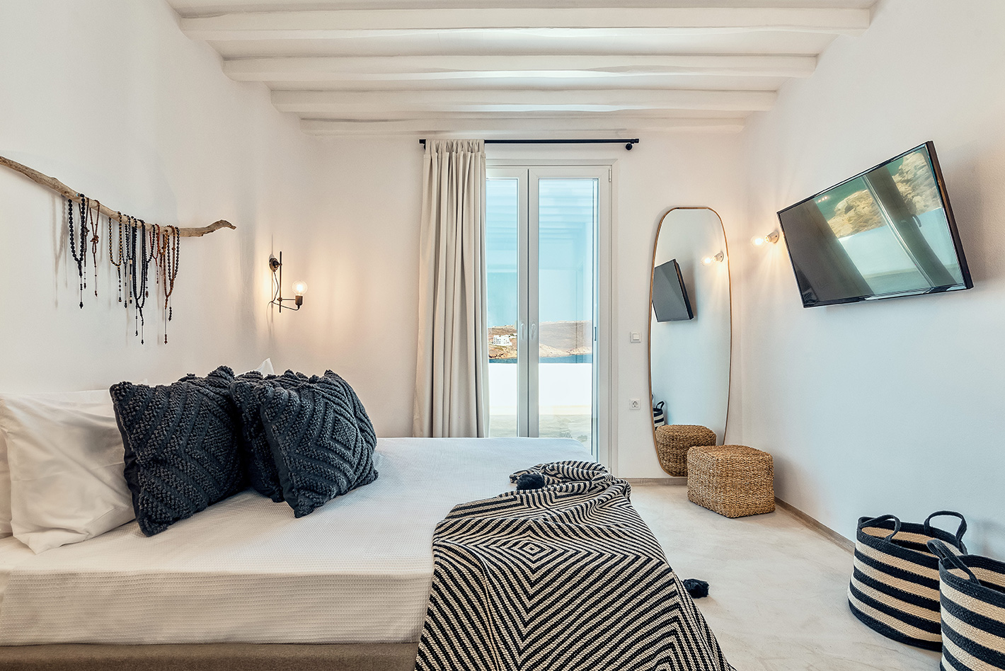 mykonos villas ftelia beach