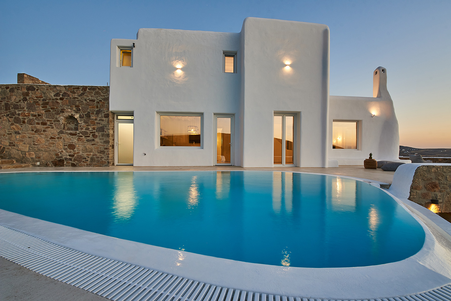 mykonos villas ftelia beach