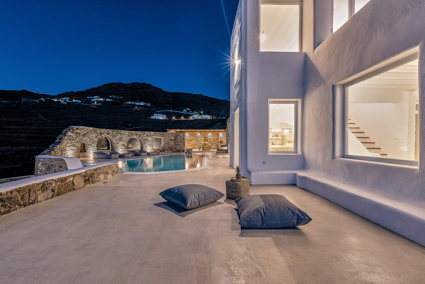 mykonos villas ftelia beach