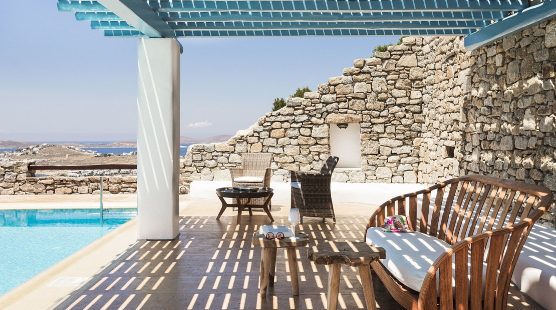 mykonos 2 bewdroom villas private pools