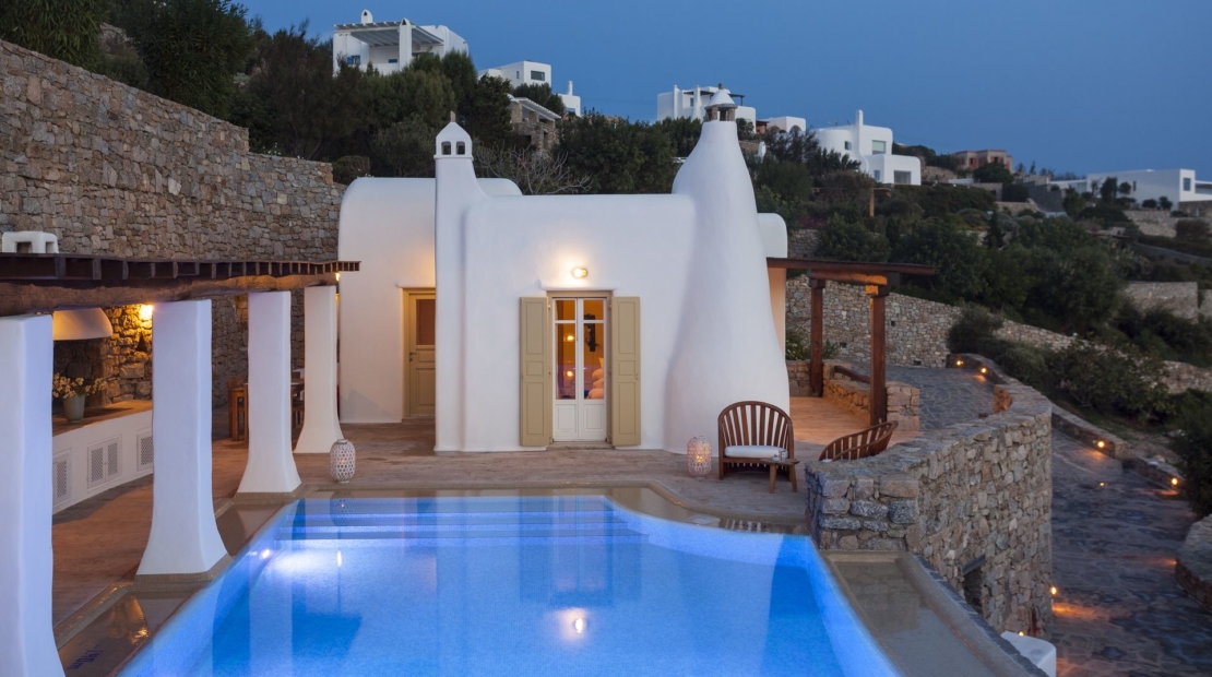 mykonos 3 bedroom villas private pool