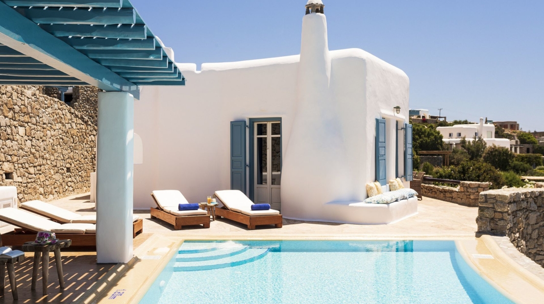mykonos 2 bewdroom villas private pools