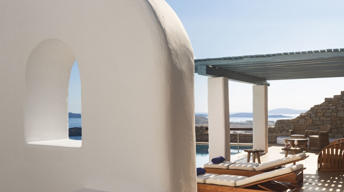 mykonos 2 bewdroom villas private pools