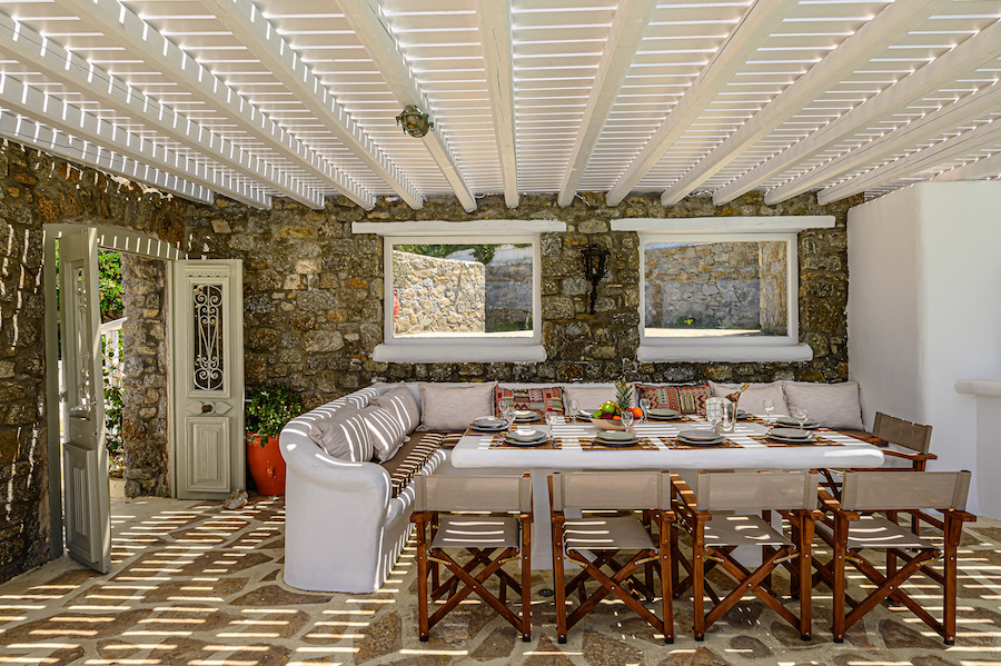 luxury villas ornos beach mykonos