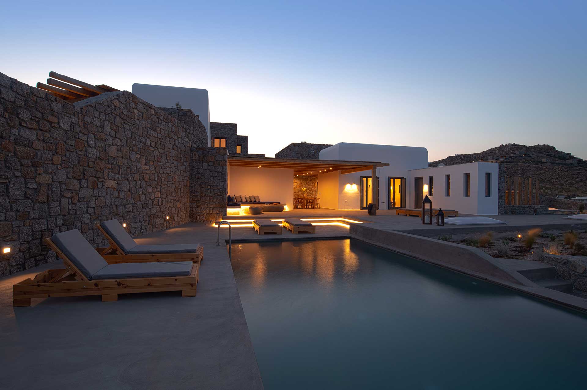 mykonos villas large groups