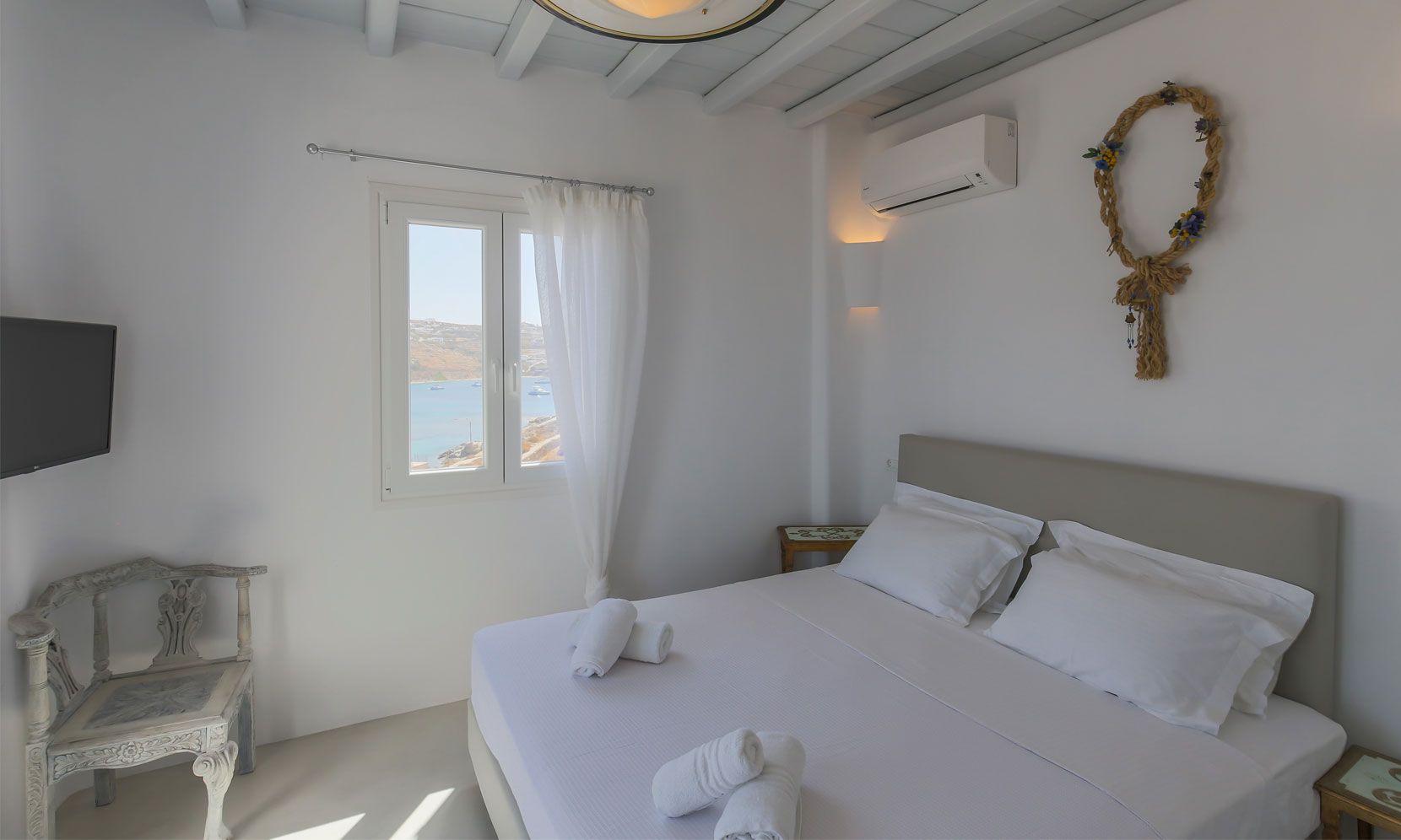 villa alissia mykonos pool bedroom