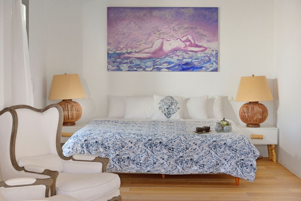 Villa smarágdi Blue bedroom