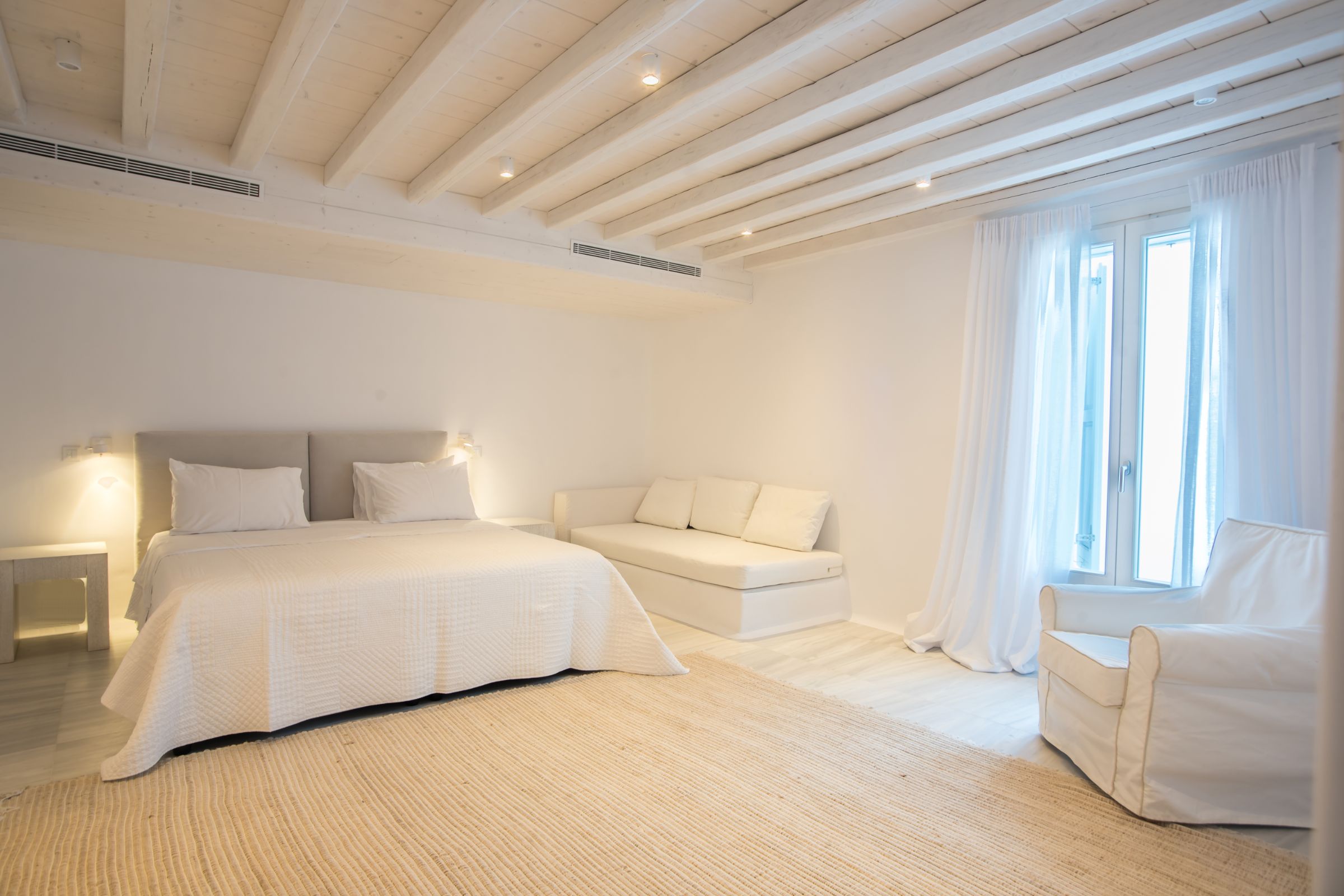 mykonos villas bedroom