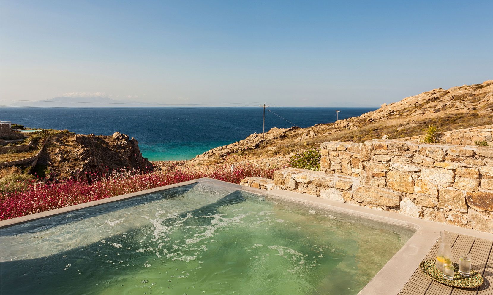 elia beach luxury villa jacuzzi