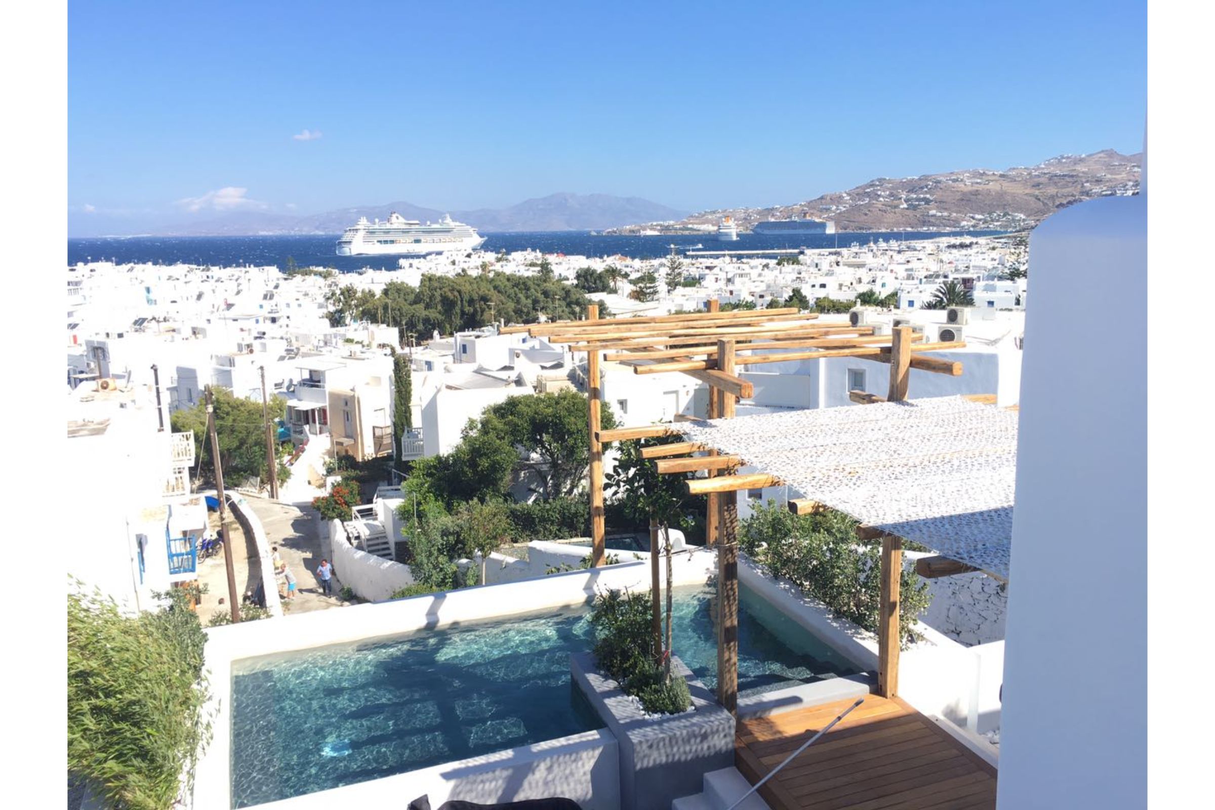 chora villa mykonos view sea