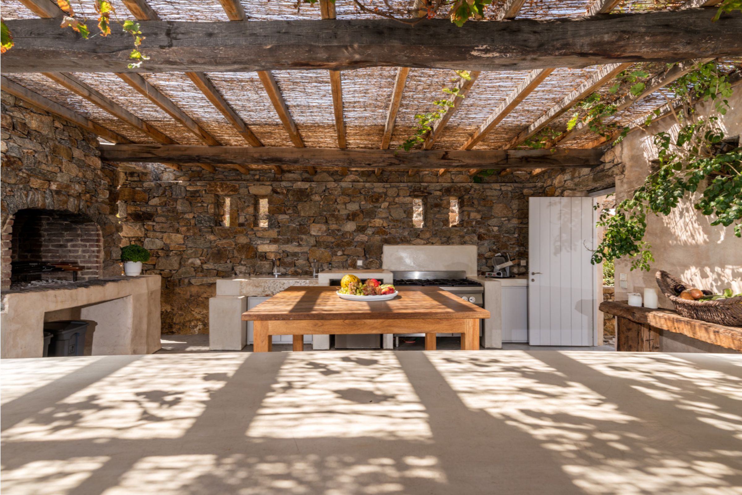 kitchen villa alva panormos bay