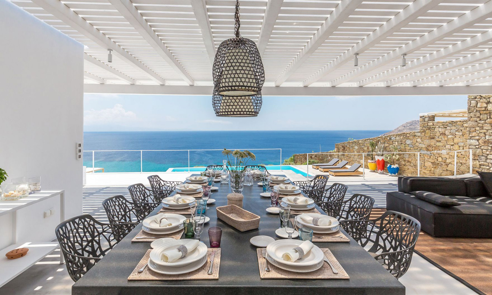 villa elia sea breeze dining