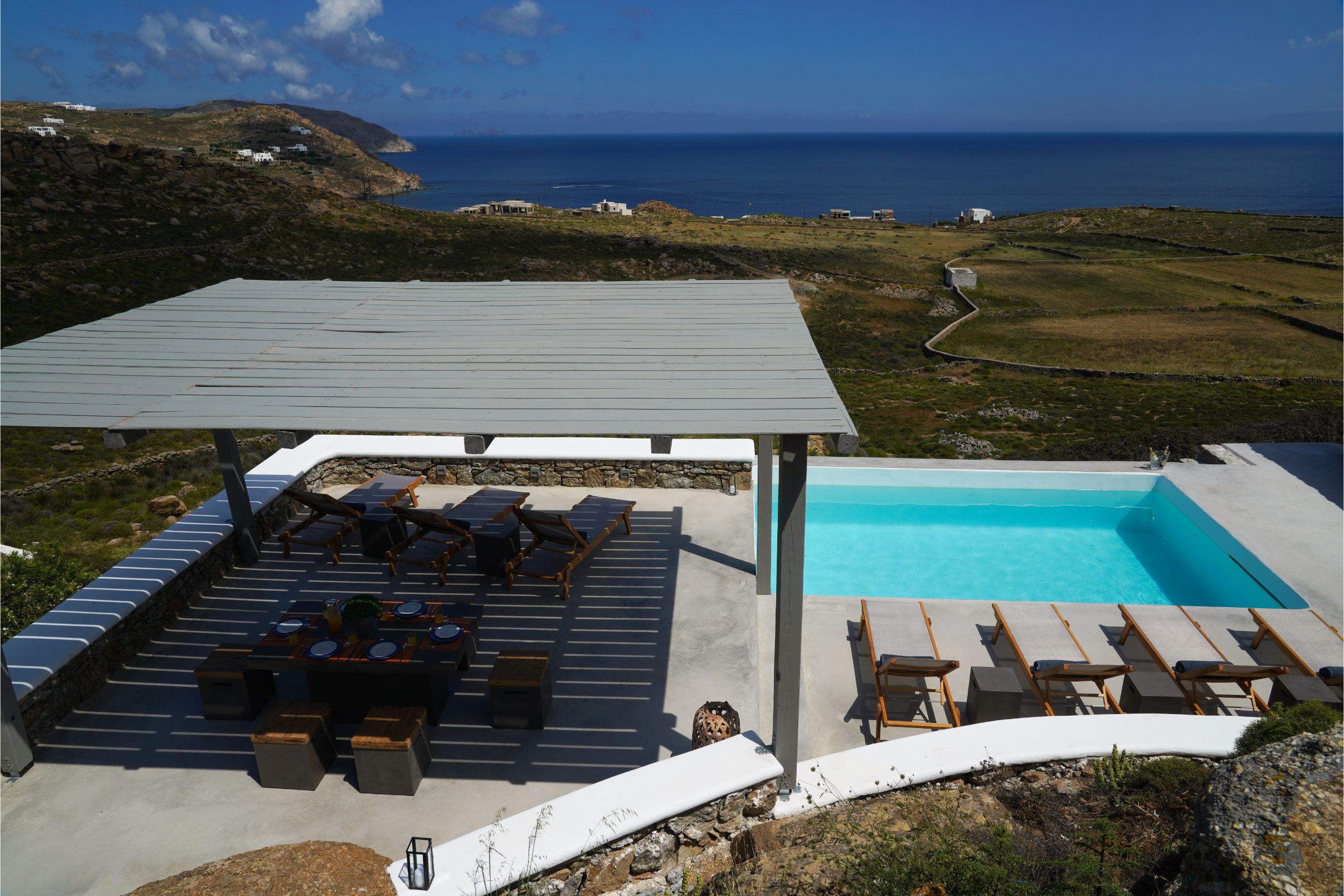 Villa Carina Pyrgi Mykonos pool