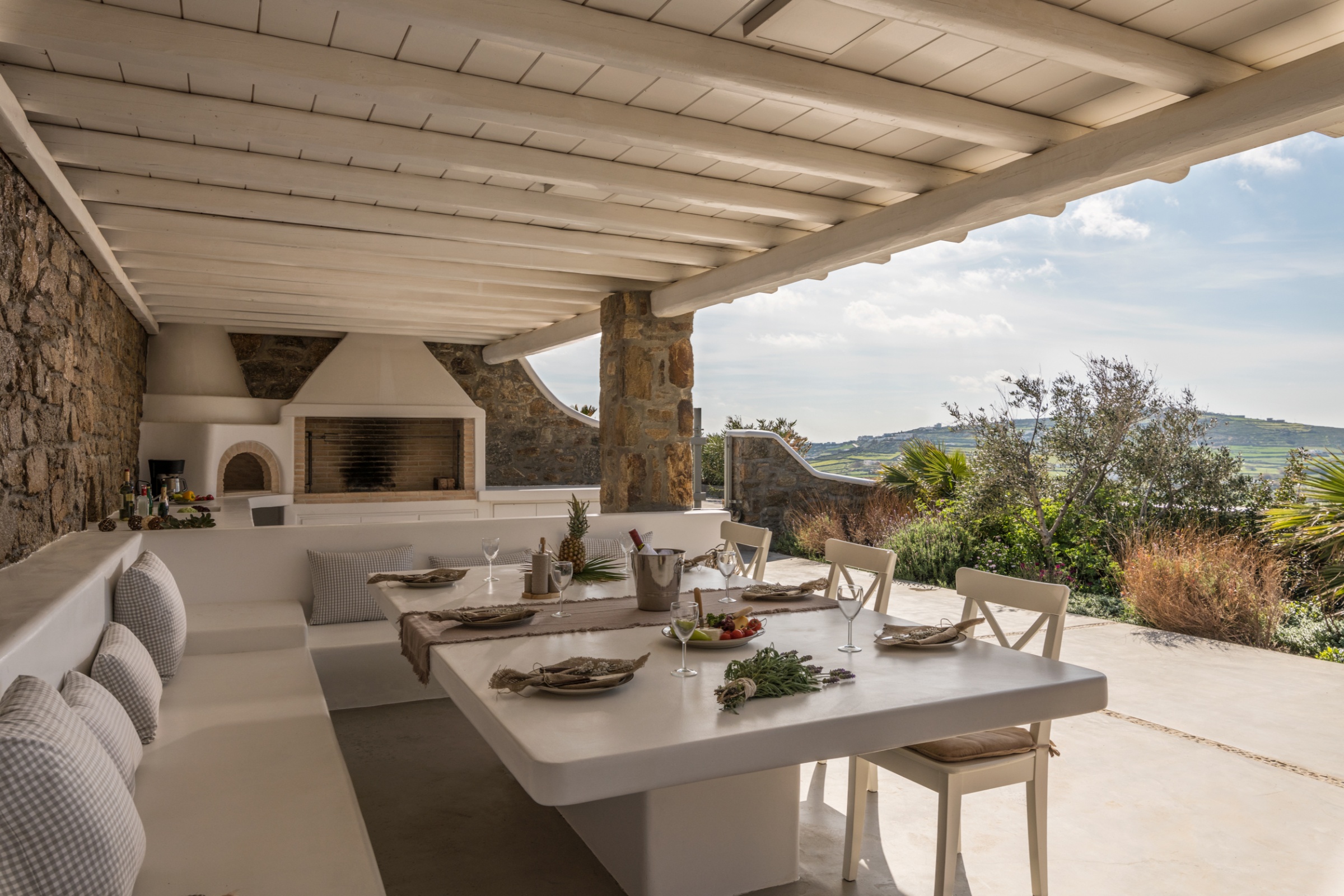 villa cecilia mykonos terrace