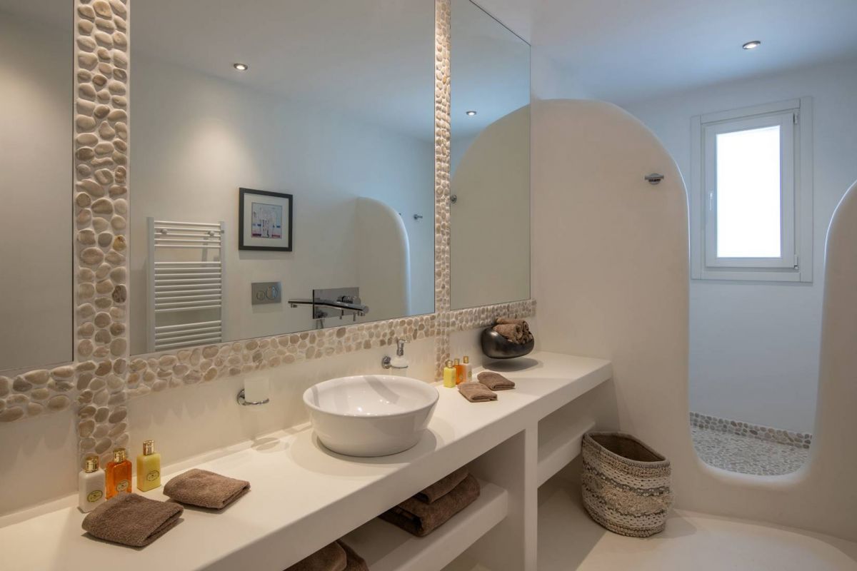 olia villas kanalia mykonos bathroom