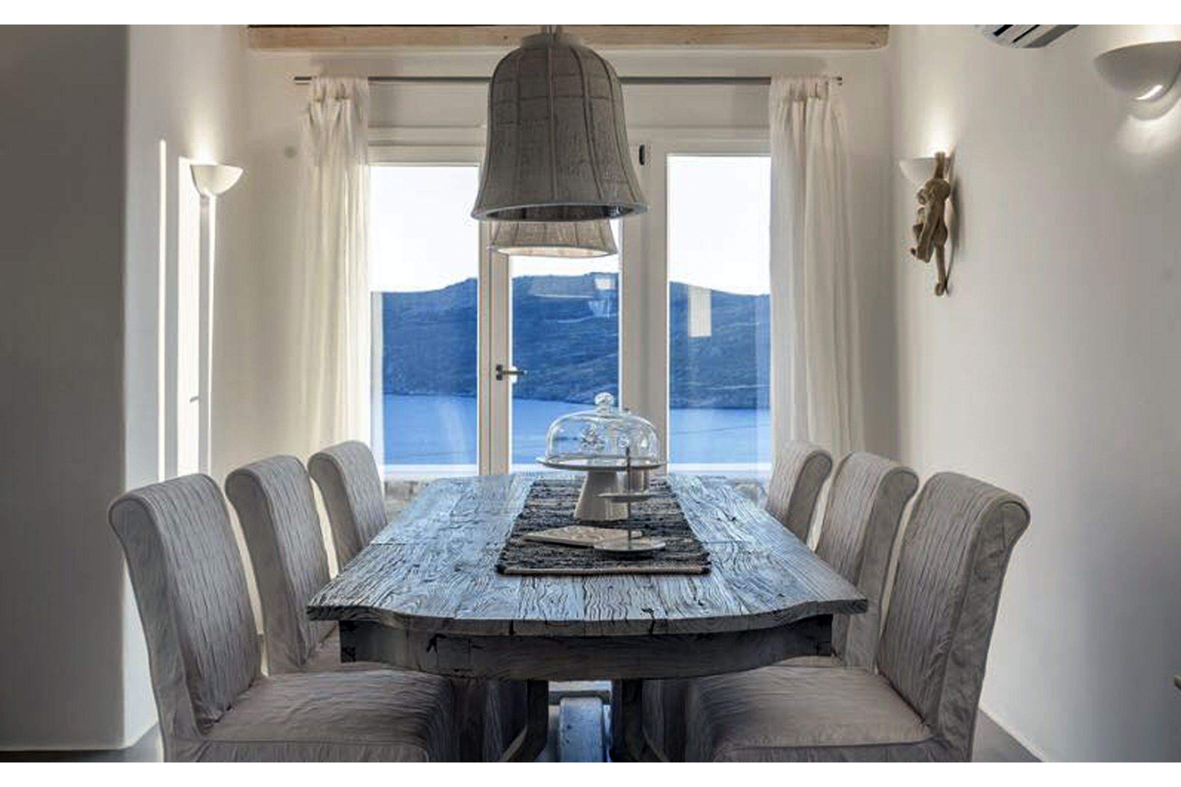 villa summer blue mykonos dining