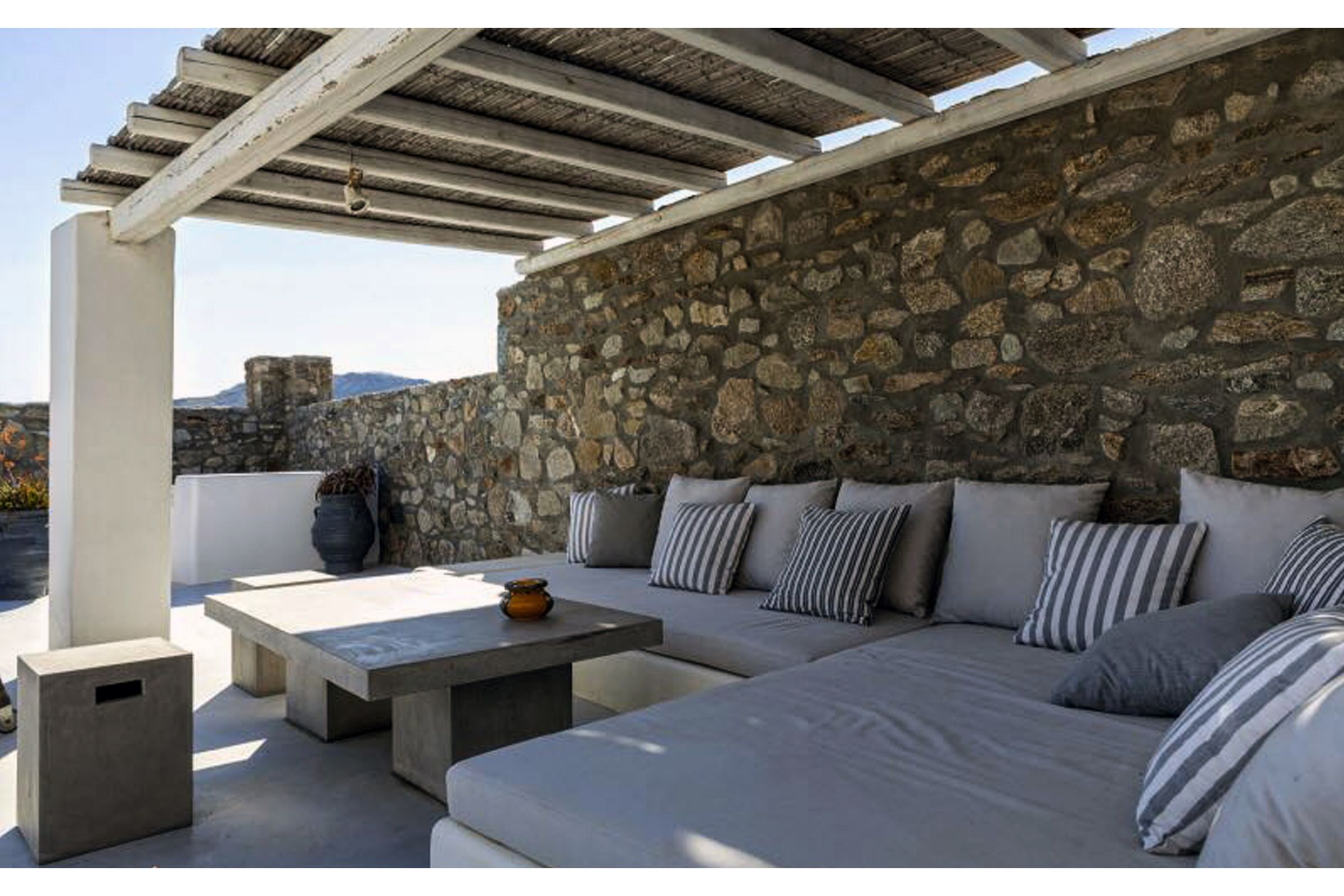 terrace villa summer blue mykonos