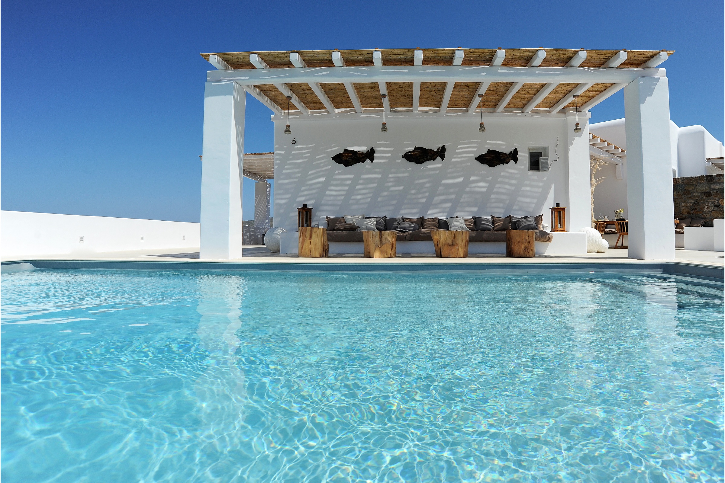 villa thetos panormos bay pool