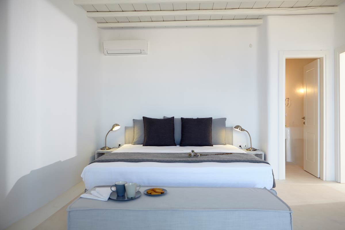 bedroom fanari villas mykonos