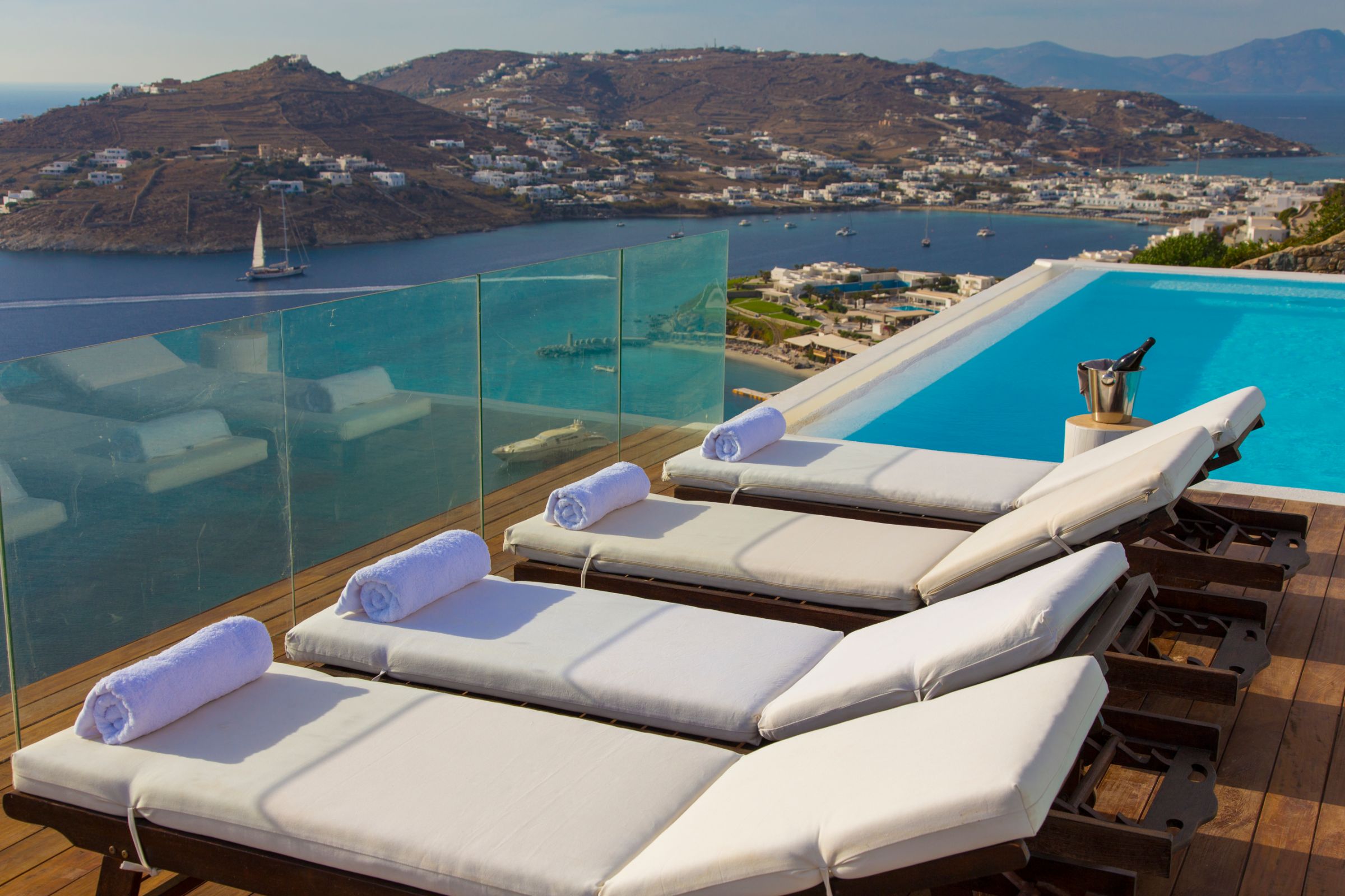 luxury mykonos villas pool