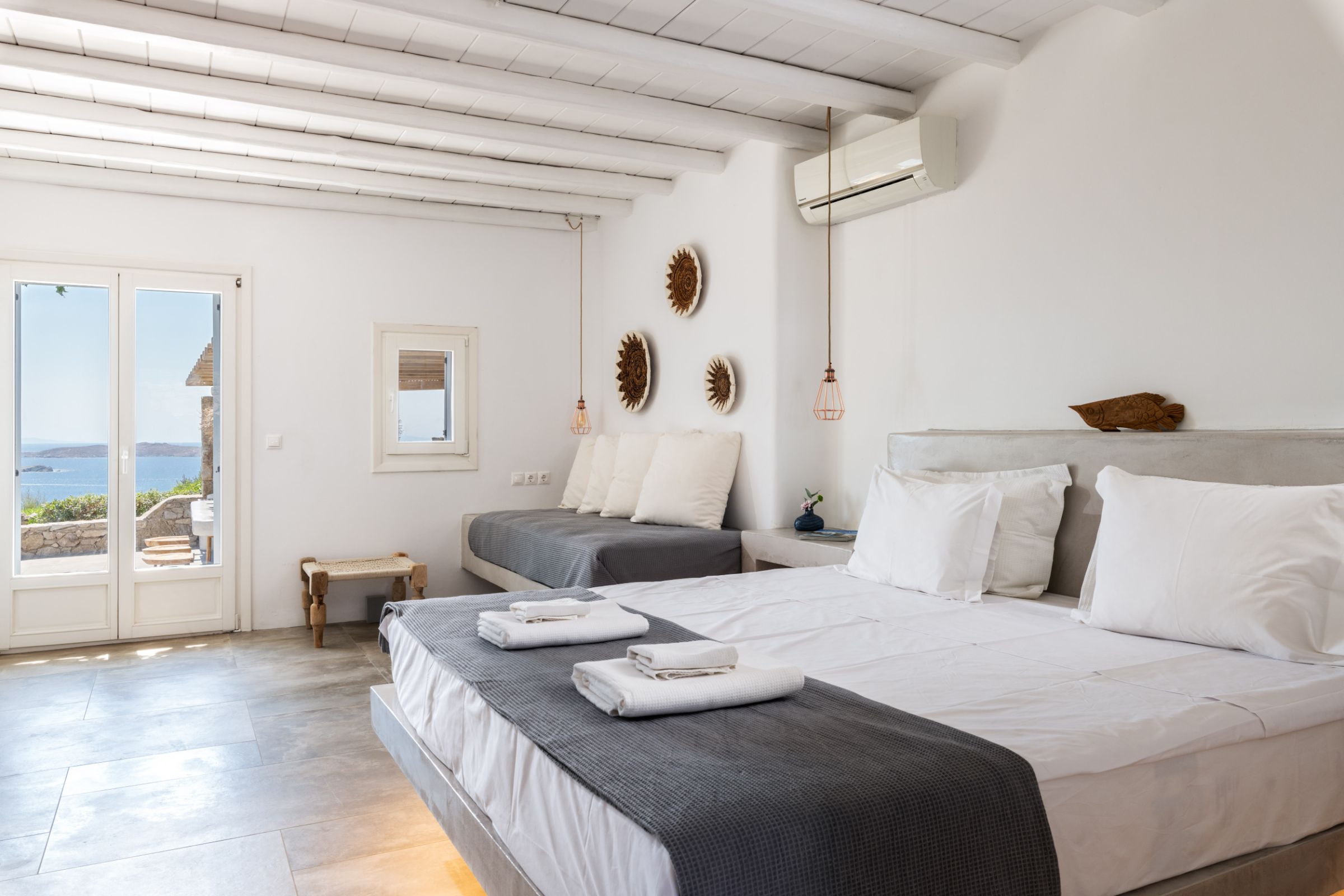 bedrooms villas mykonos