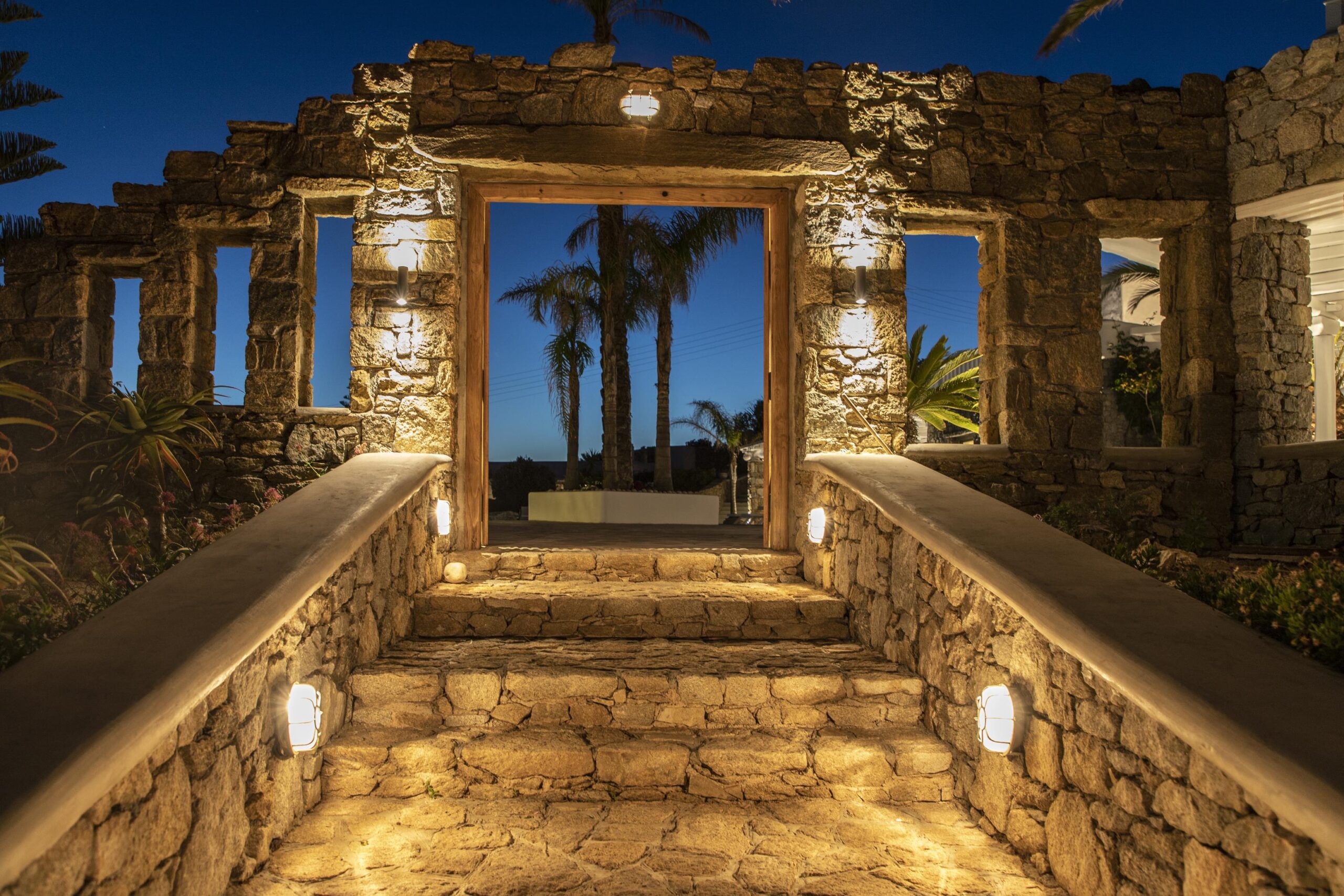 evening vineyard estate villa mykonos