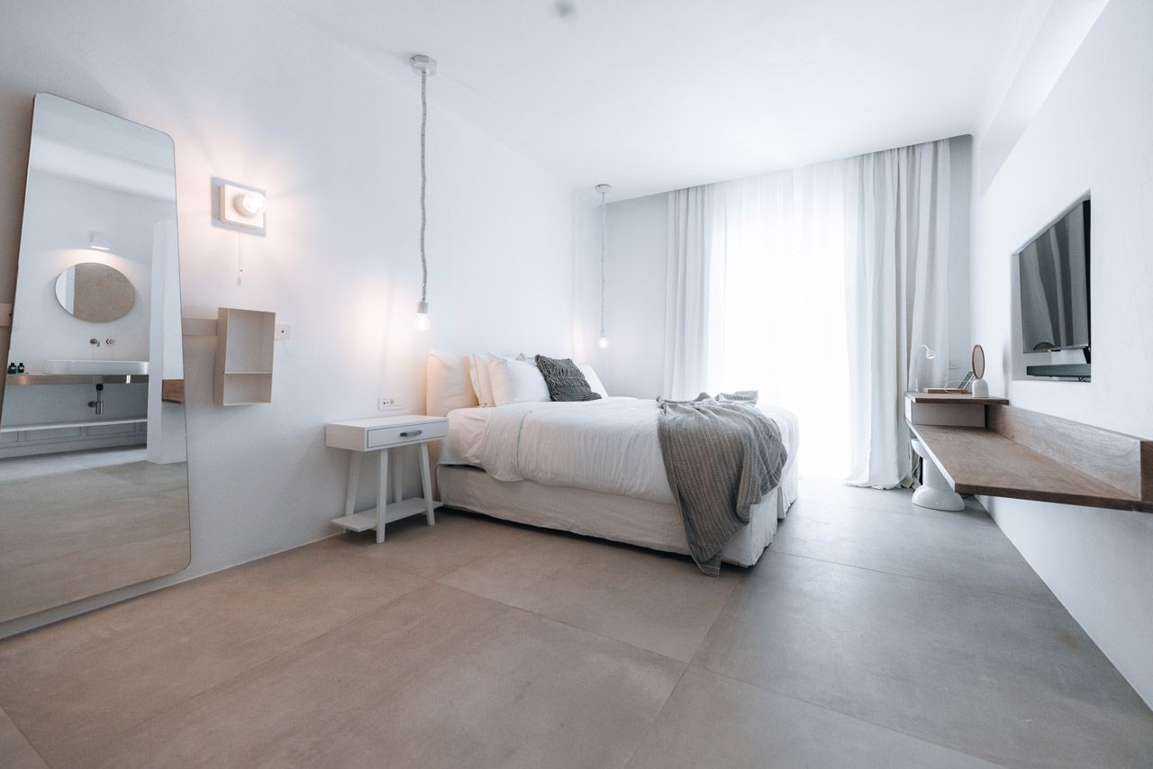 mykonos luxury villas psarou bedroom