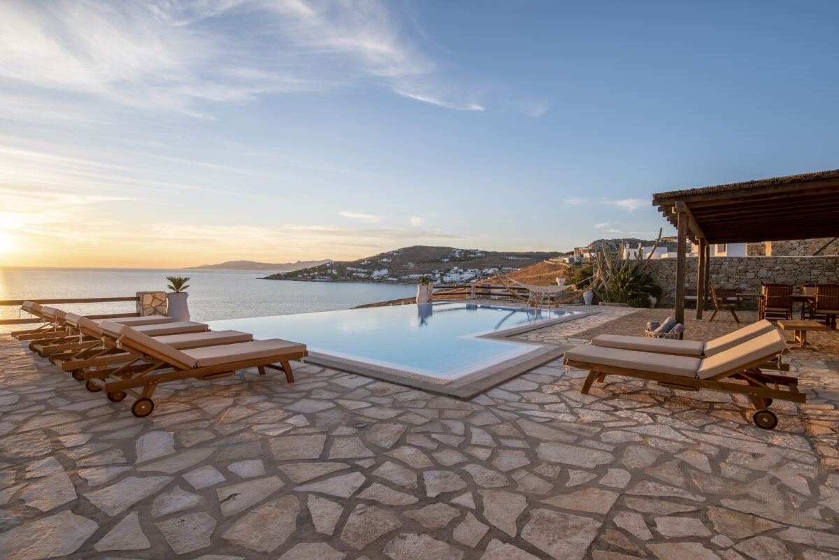 mykonos luxury villas sunset