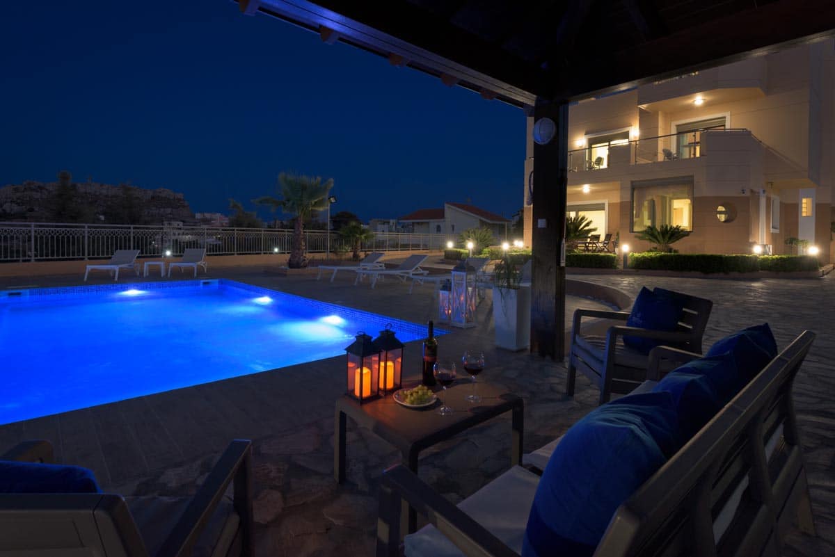 koskinou luxury villa pool