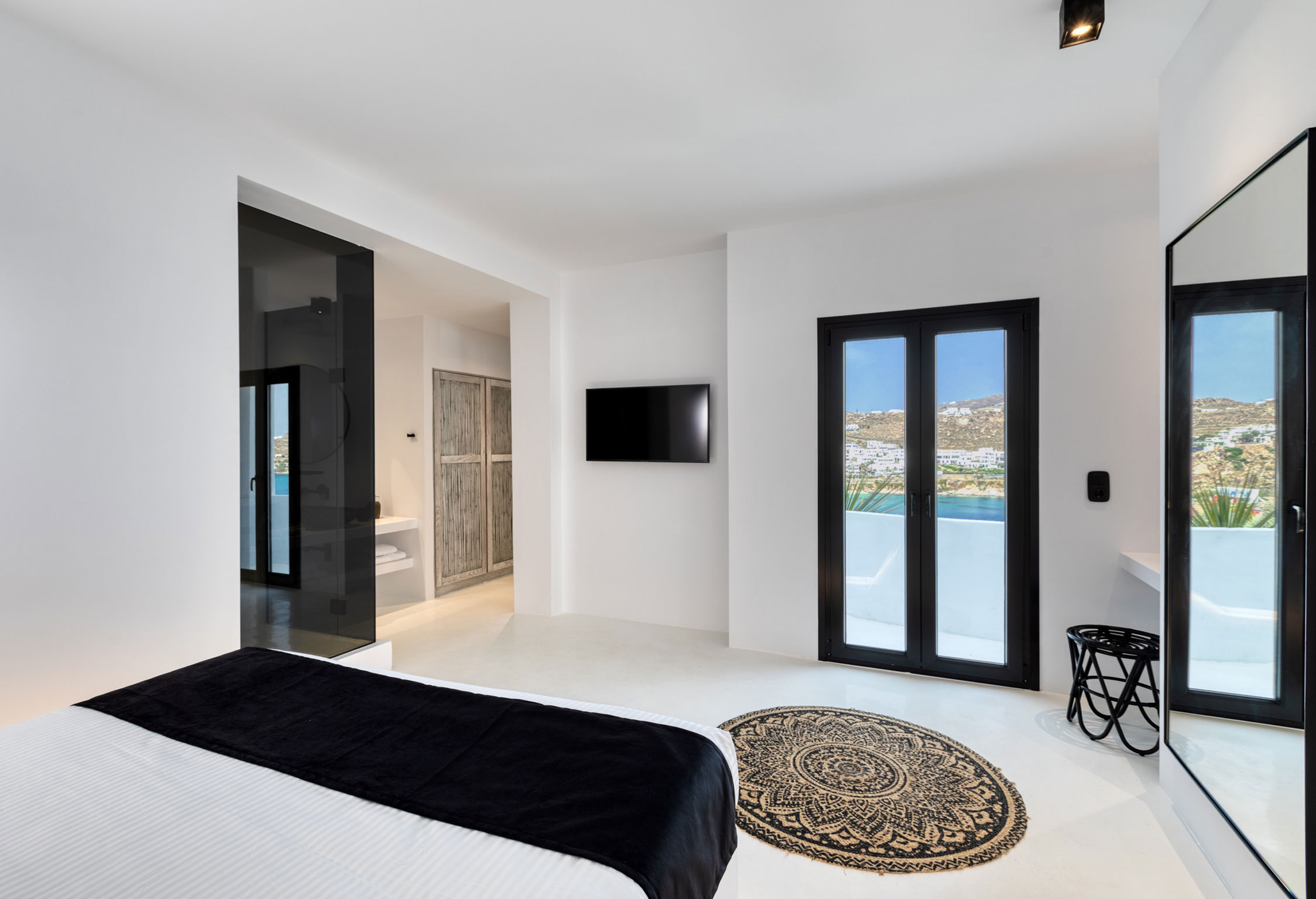 villa perla nera ll mykonos bedrooms