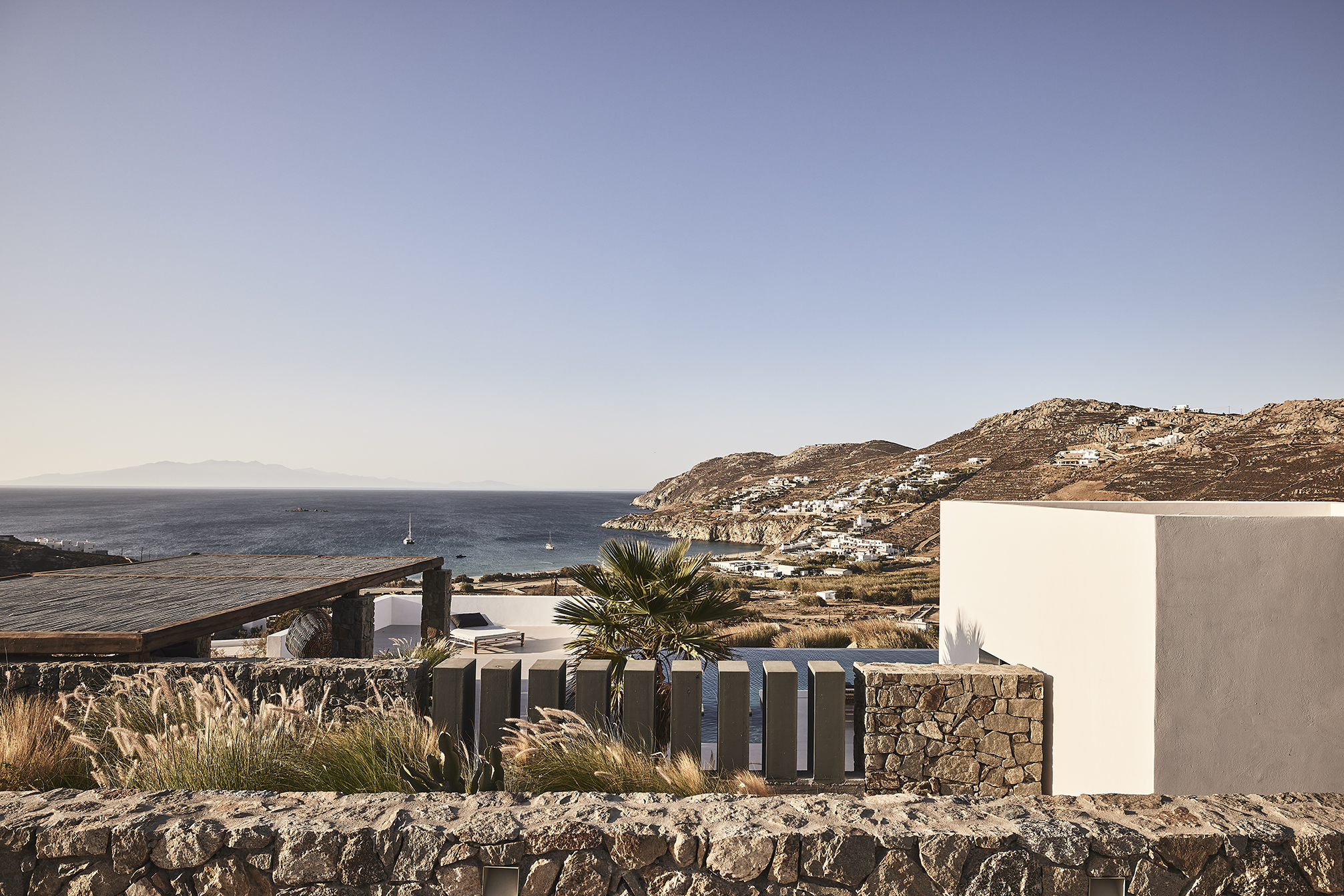 villa aqua blue mykonos sea views