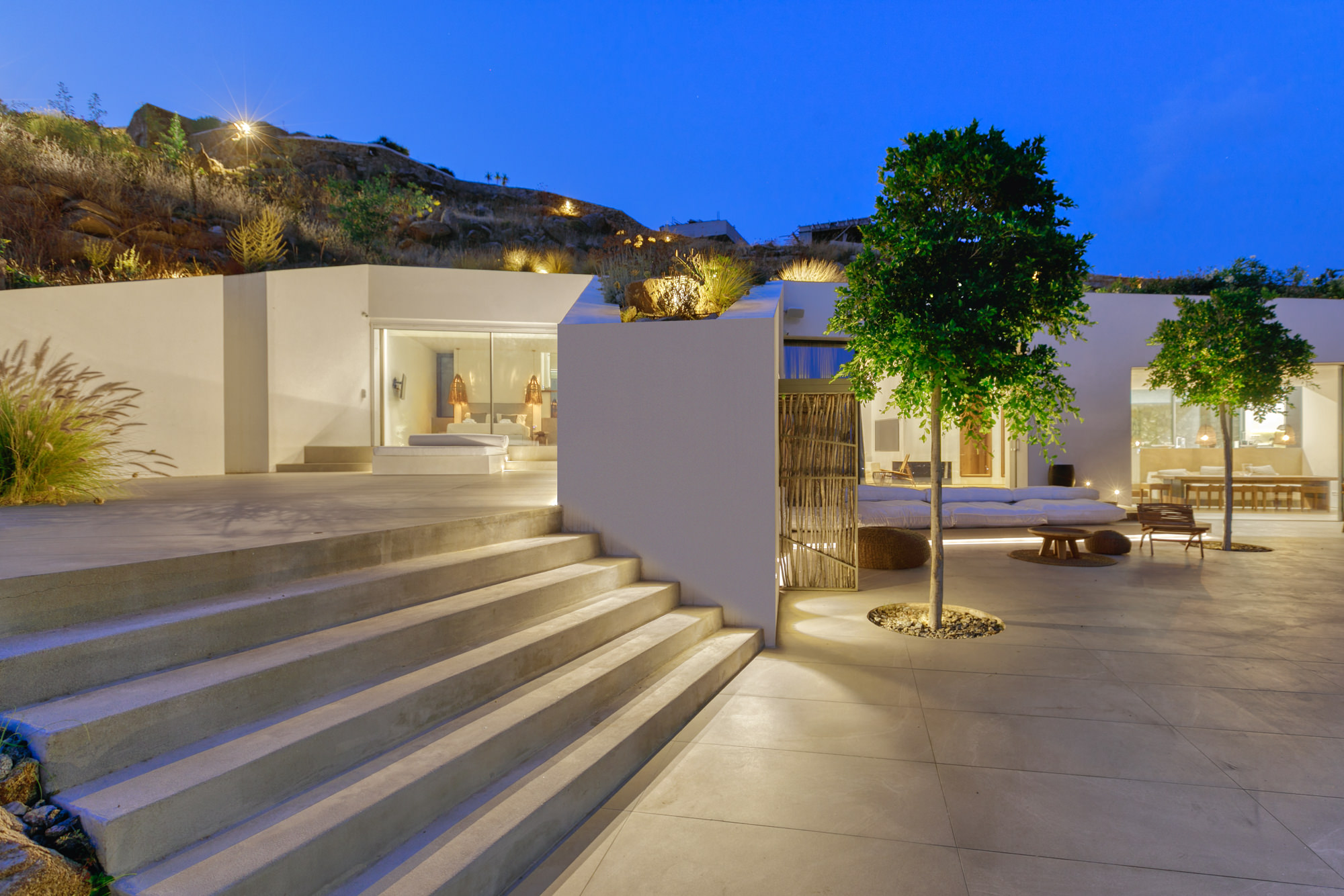 terrace agios stefanos hillside villa