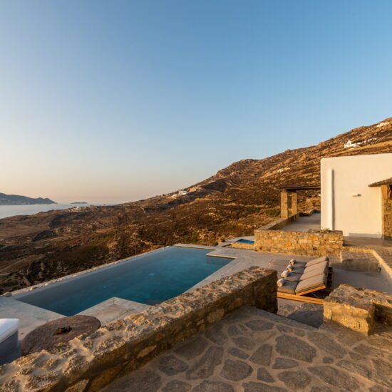 villa amra ftelia mykonos views