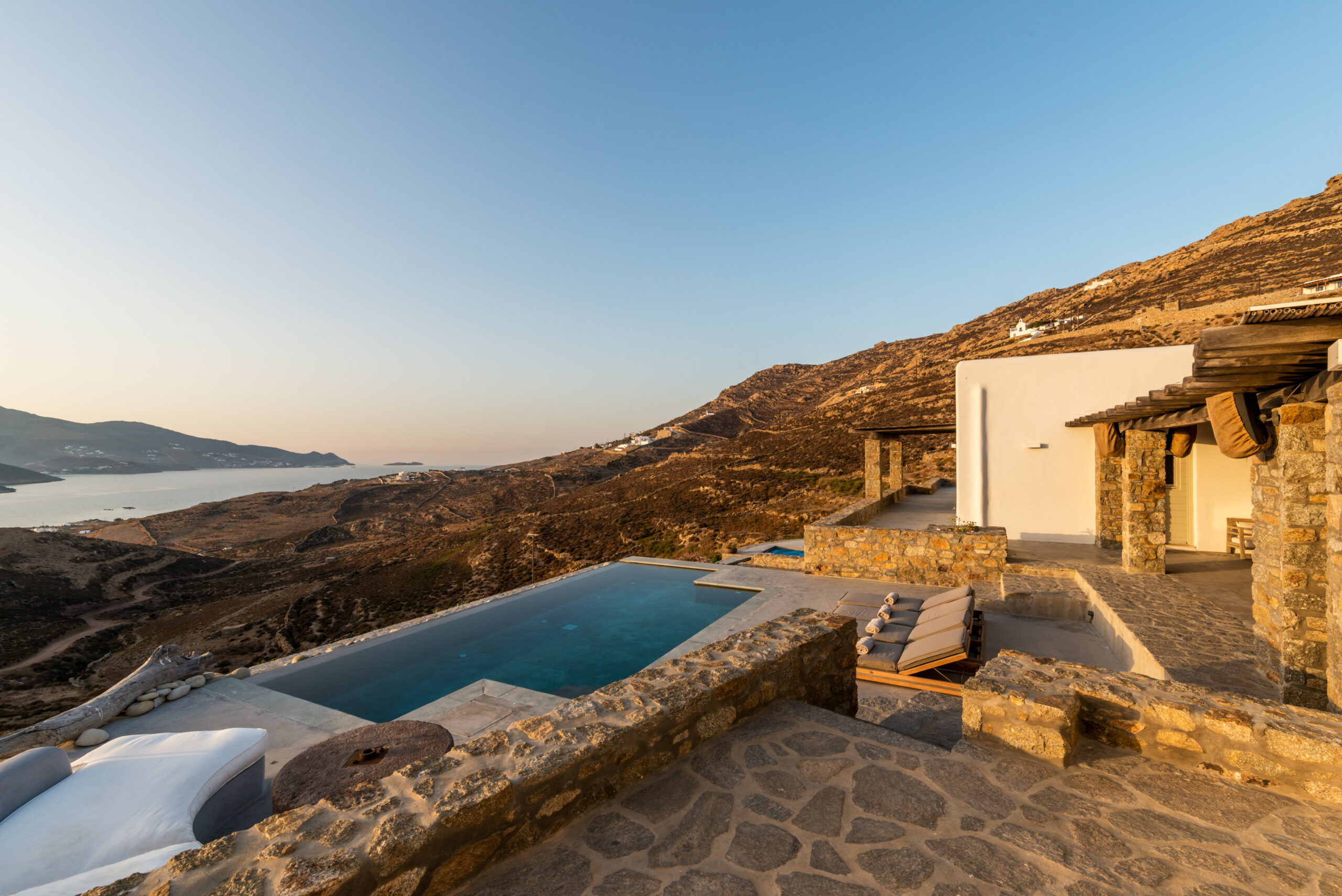 villa amra ftelia mykonos views