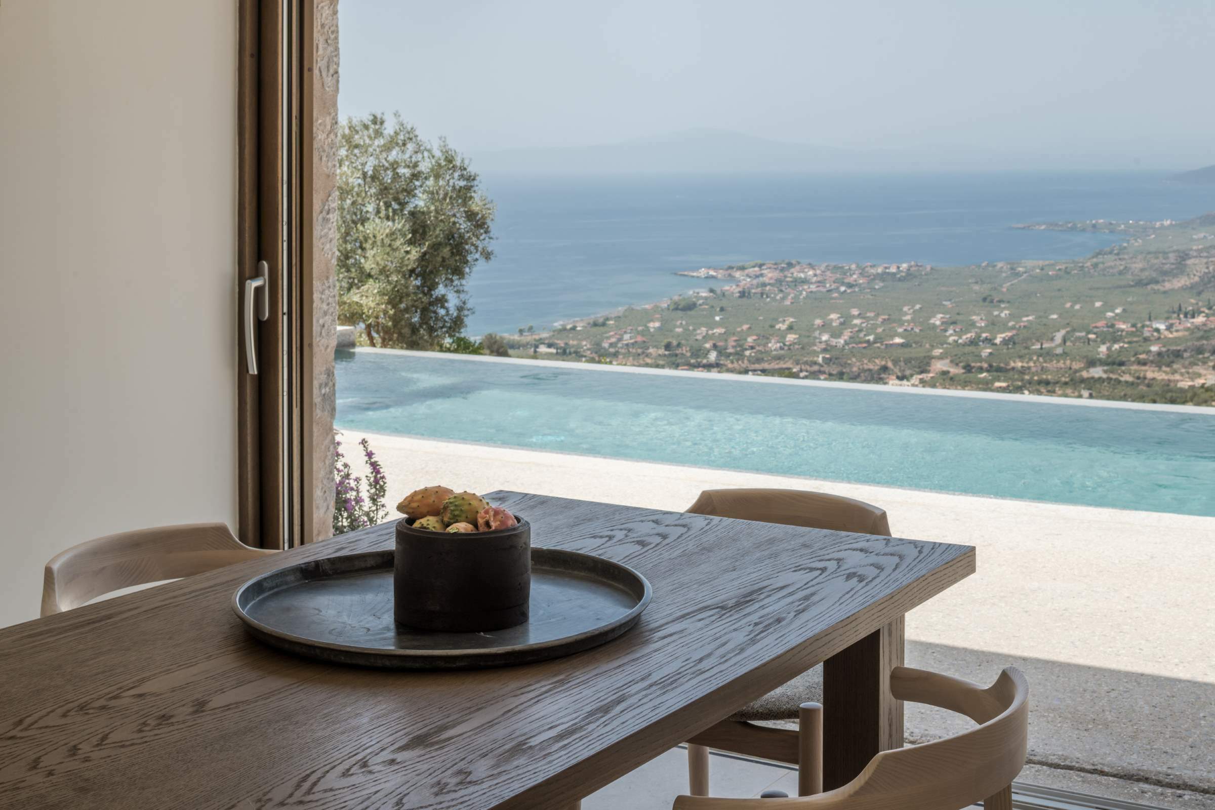 luxury mani villas greece pool views