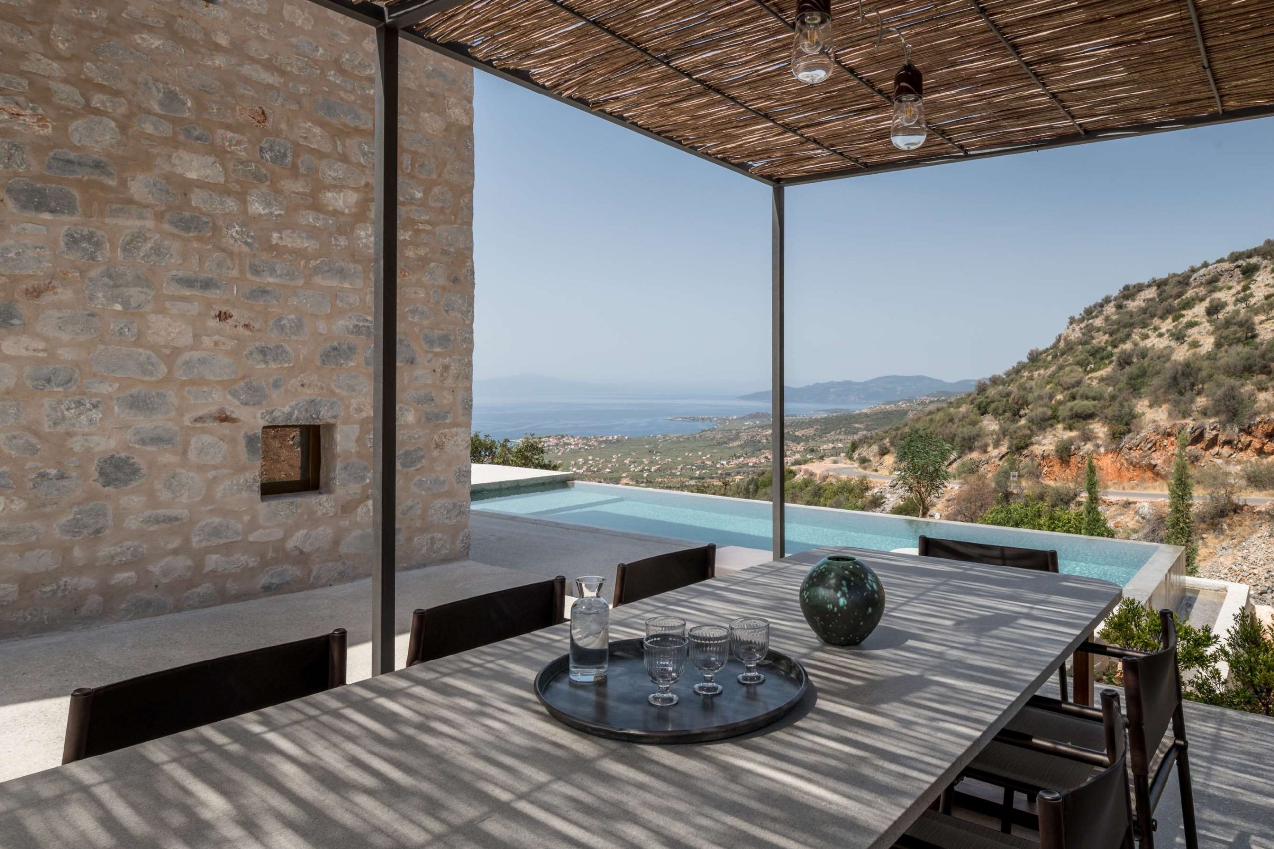 luxury mani villas greece views