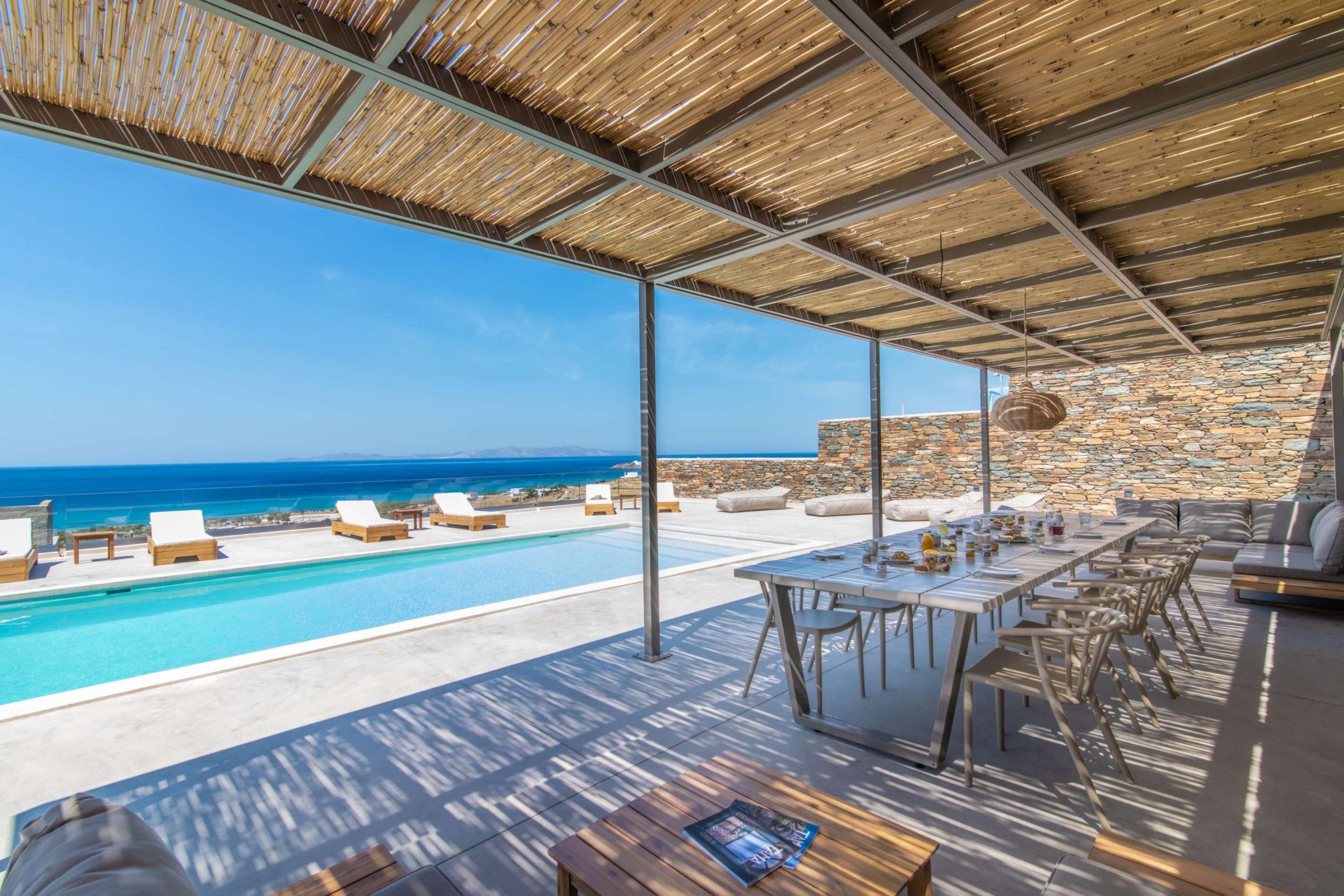 tinos blue villas pool