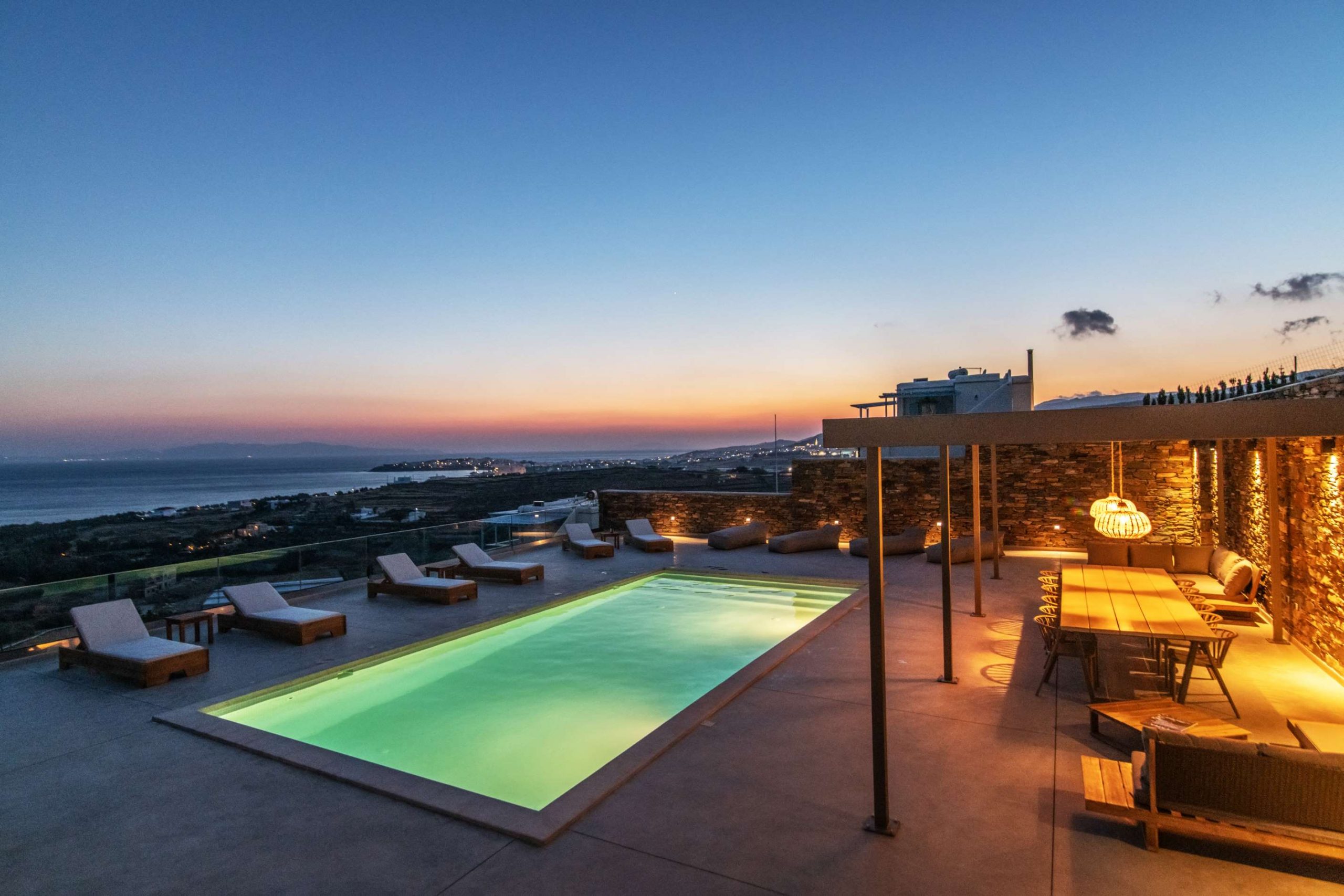 tinos blue villas sundown