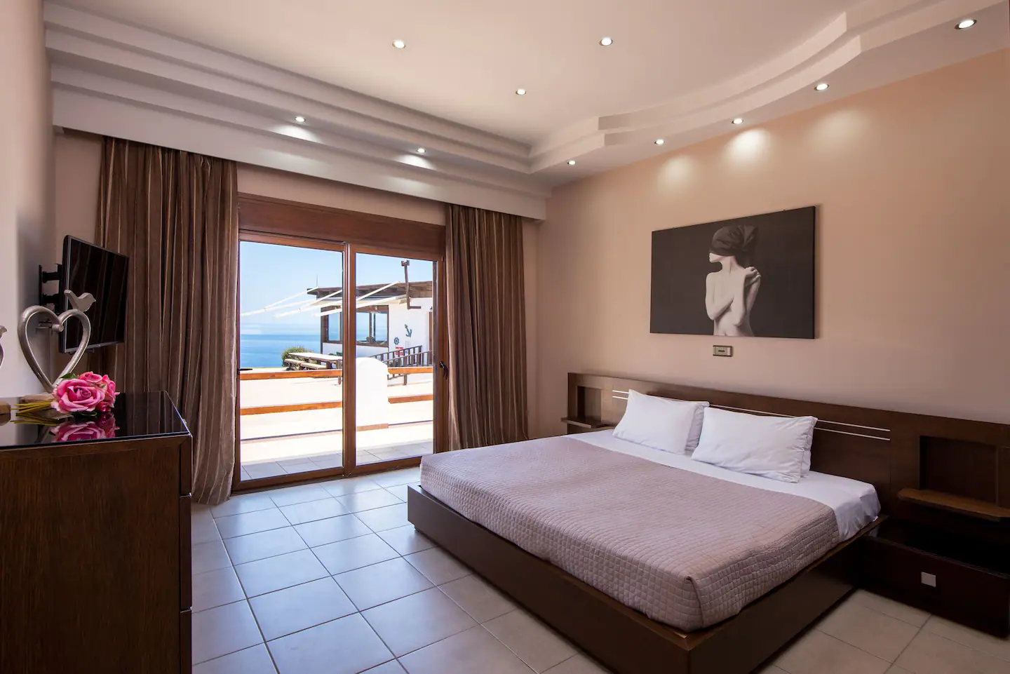 Ladiko Bay Villa Rhodes double bedroom