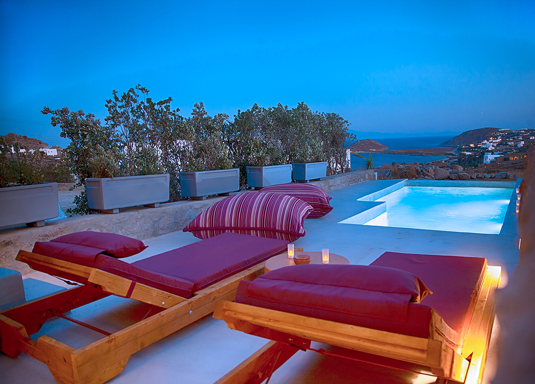 villa linos kalafatis mykonos pool