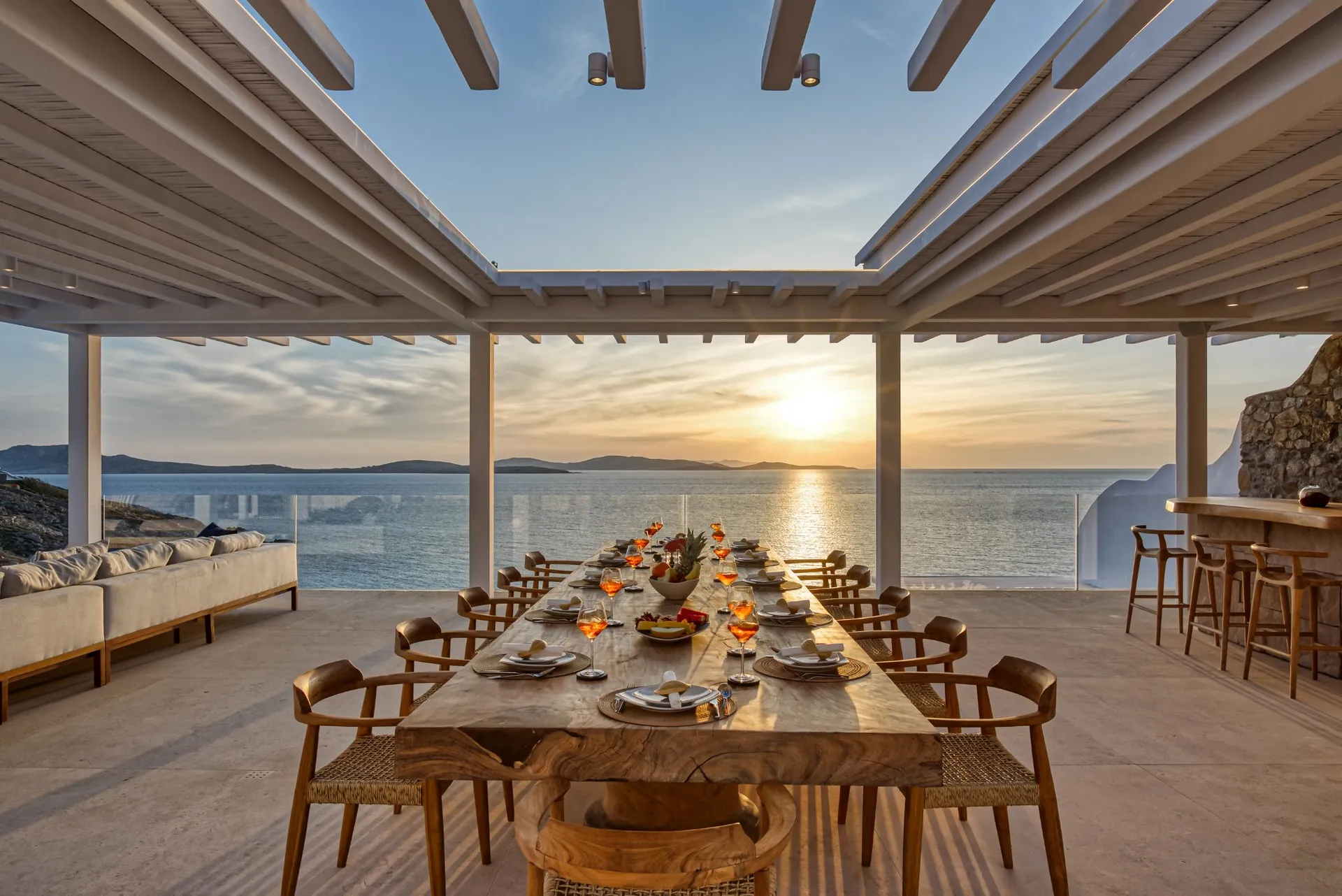 delos sun villas mykonos sea views