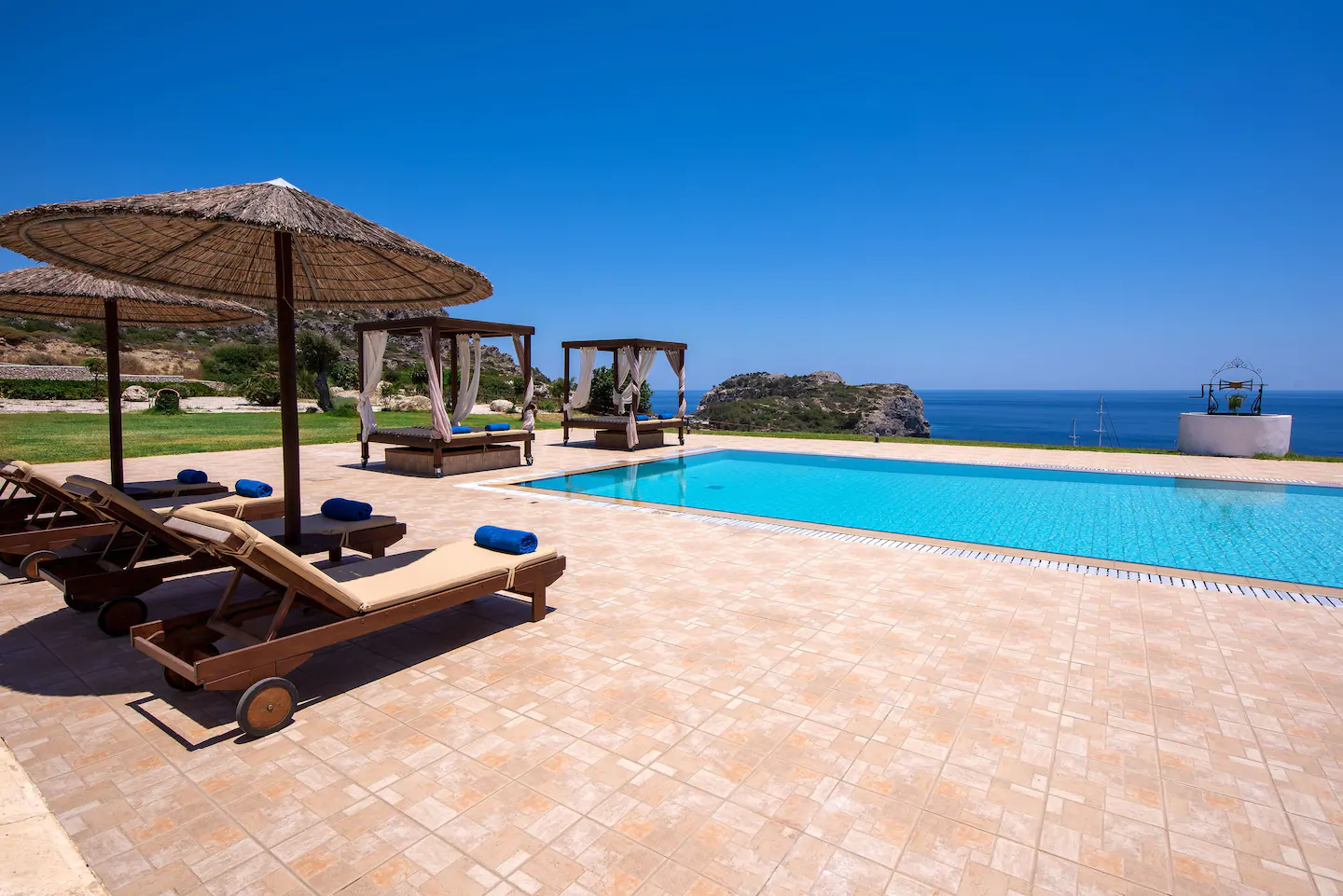 Ladiko Bay Villa Rhodes terrace