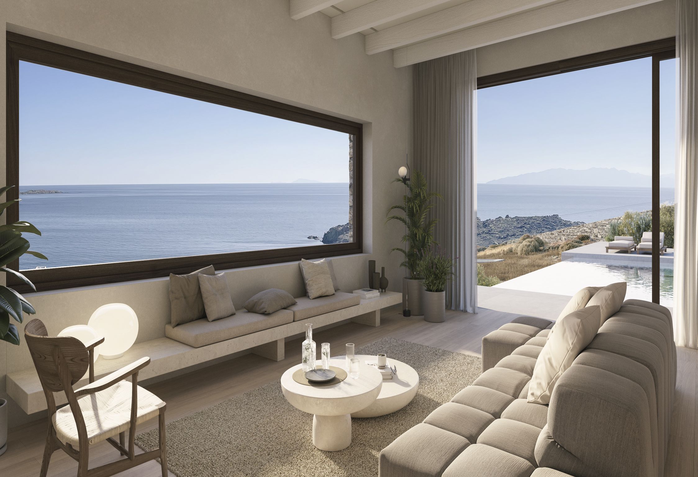 aleomandra retreat mykonos lounge area