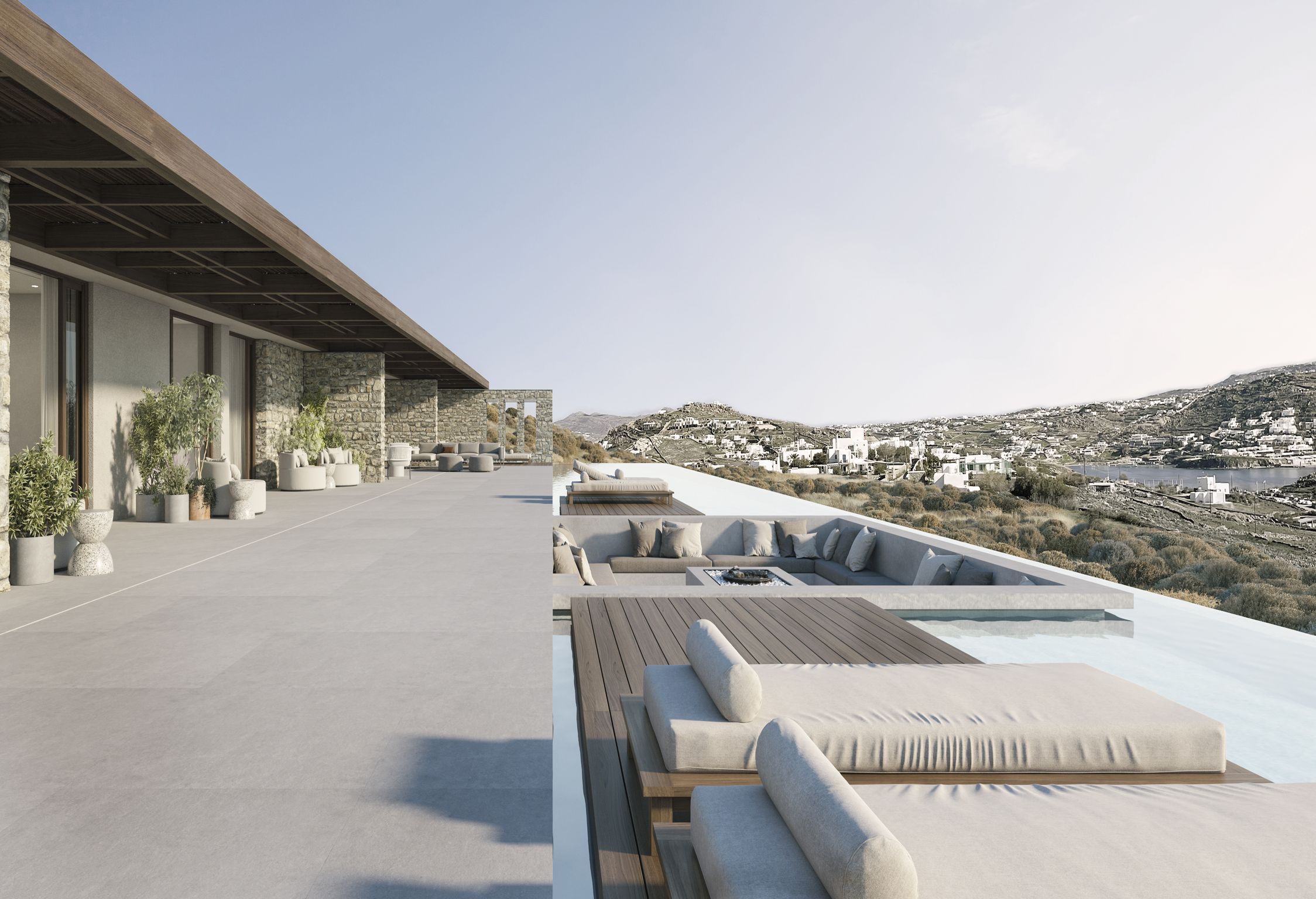 mykonos villas for large groups