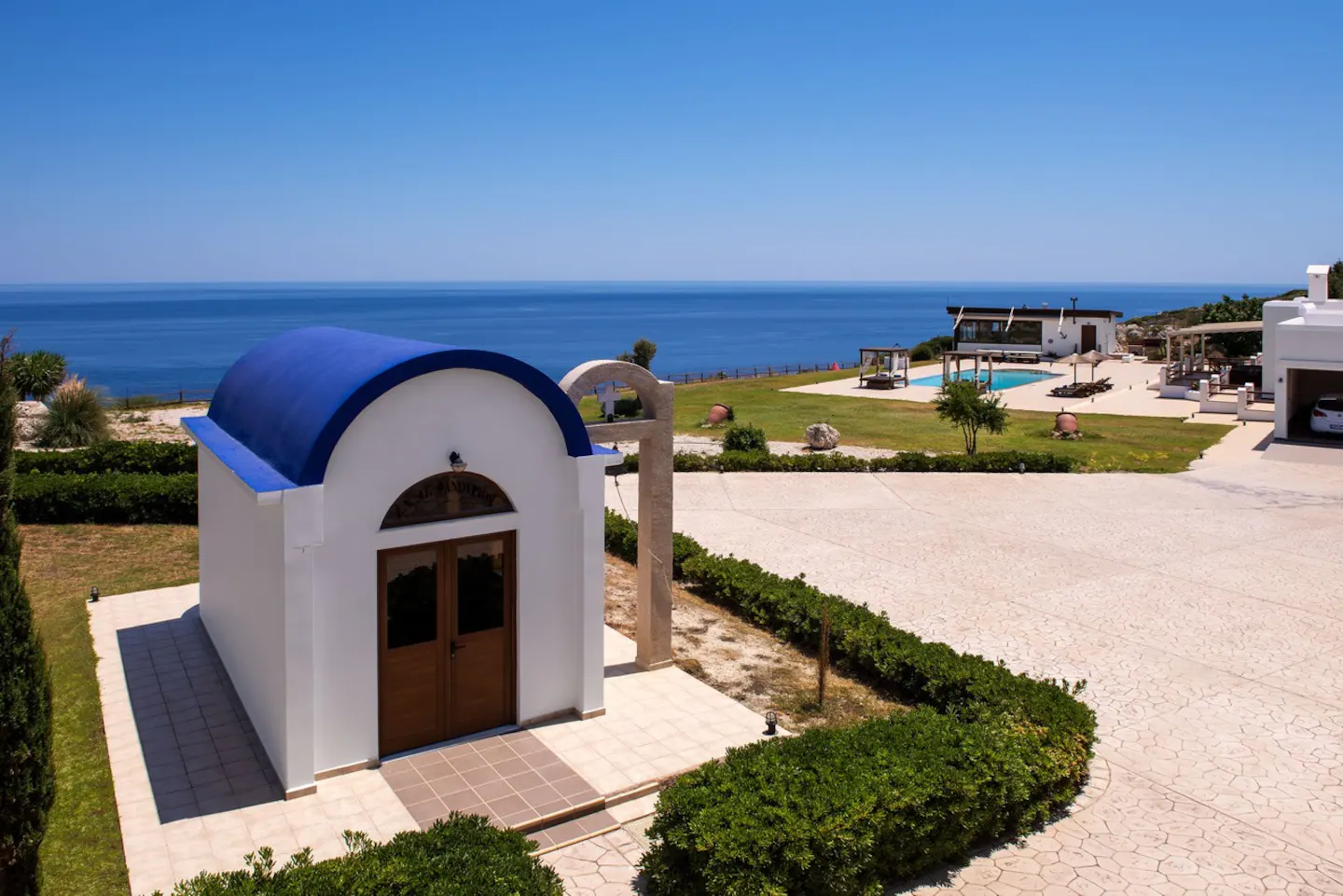 Ladiko Bay Villa Rhodes chapel